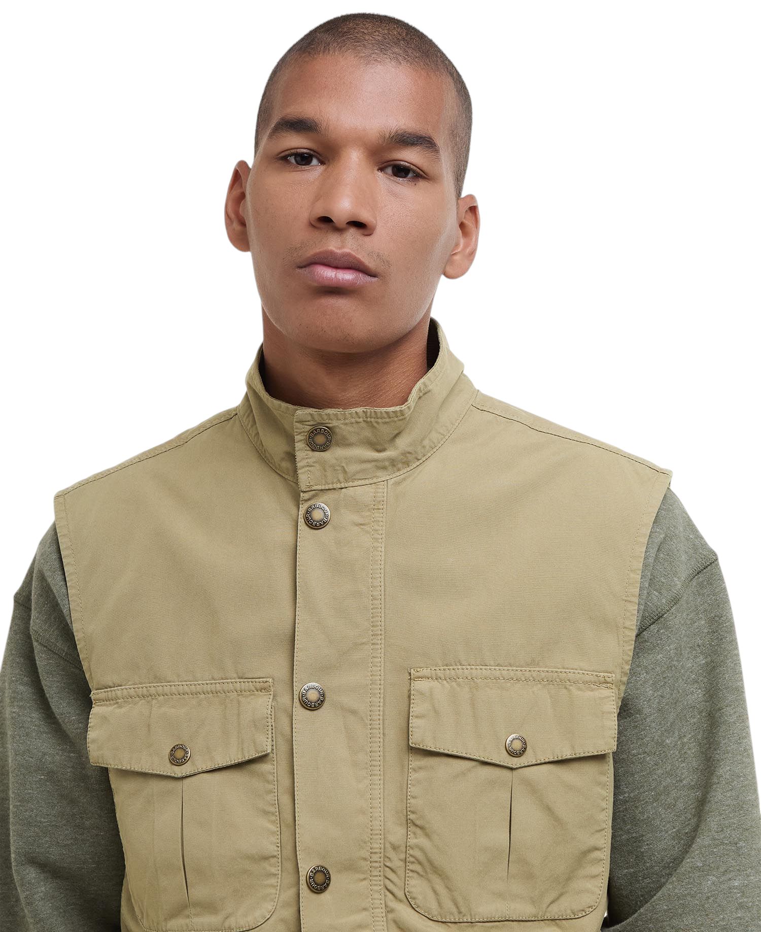 Gilet Casual Corbridge Homme Bleached Olive