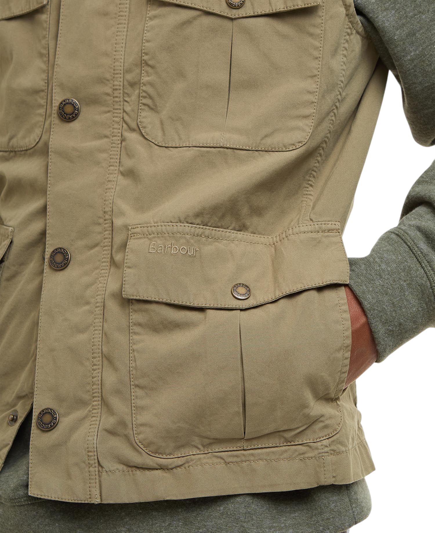 Gilet Casual Corbridge Homme Bleached Olive