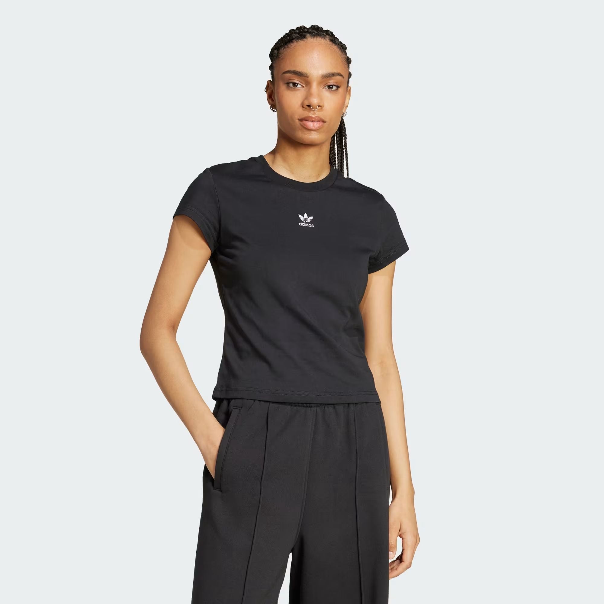 T-shirt Essential Slim Donna Black