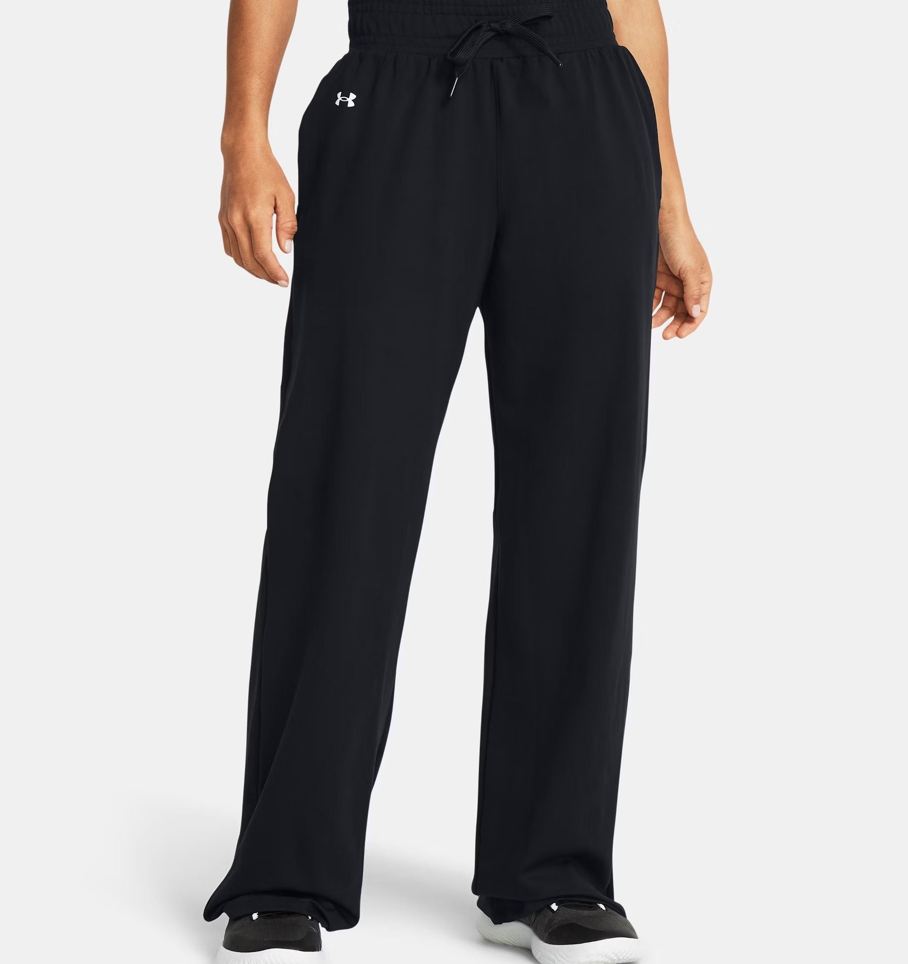 Under Armour | Pantaloni Motion Open Hem Donna Balck/White - Fabbrica Ski Sises
