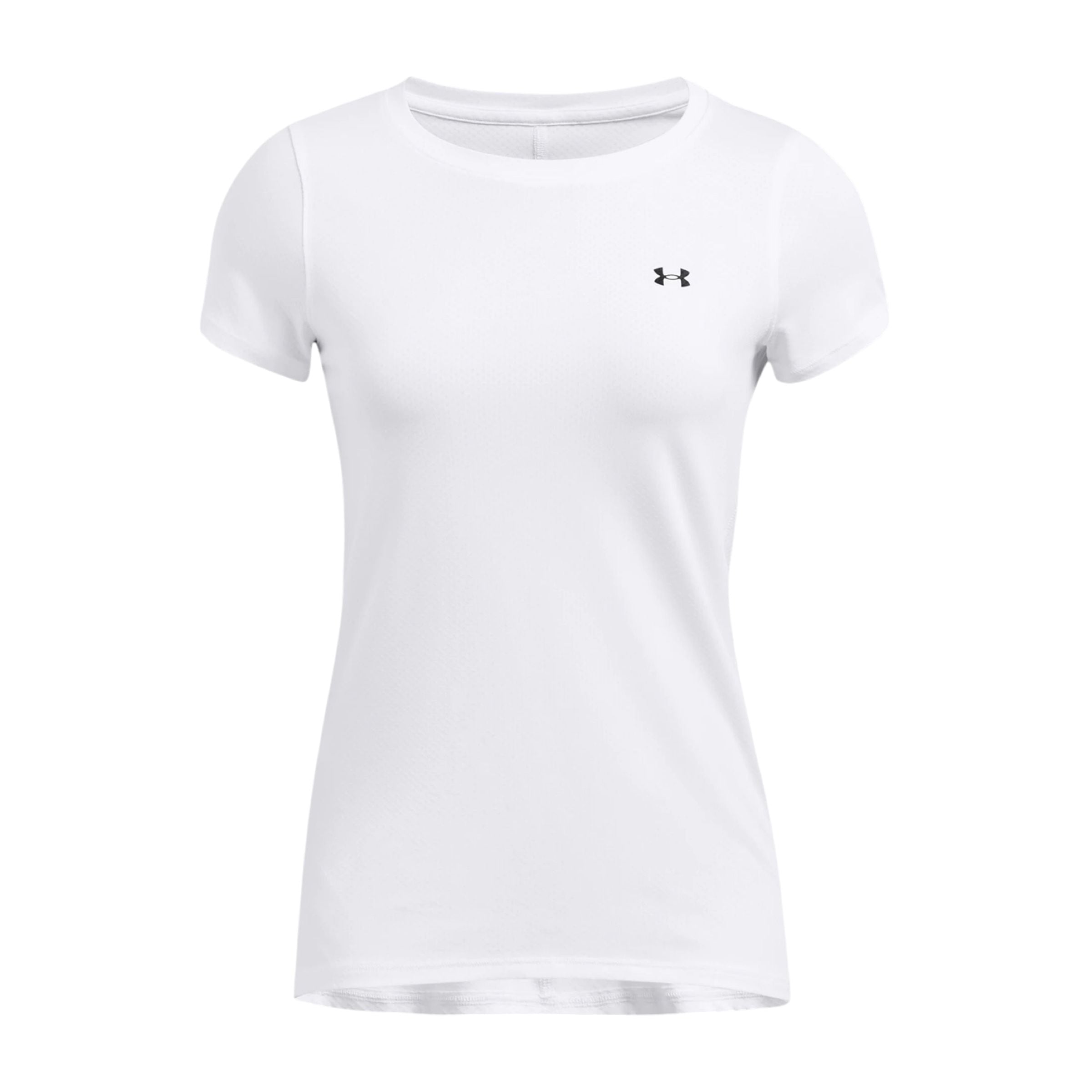 Under Armour | T-shirt HeatGear Armour Donna White/Black - Fabbrica Ski Sises