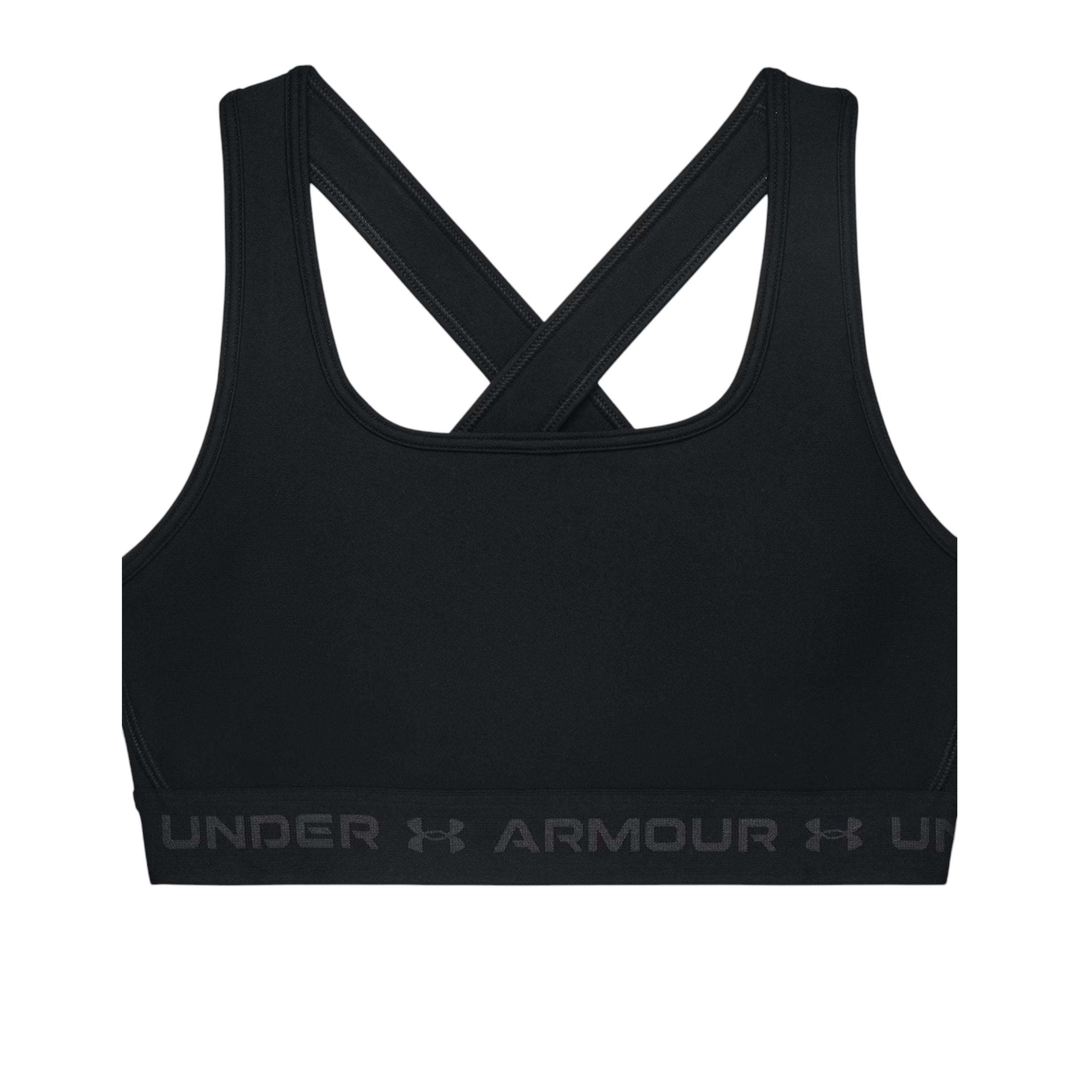 Under Armour | Top Mid Bra Donna Black/Jet Gray - Fabbrica Ski Sises