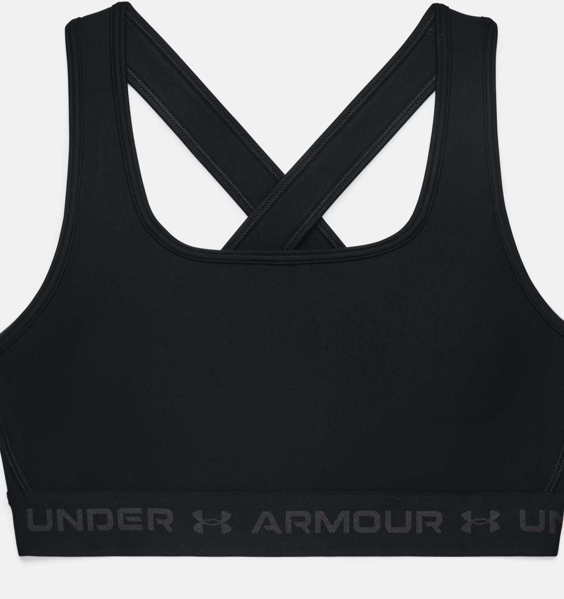 Under Armour | Top Mid Bra Donna Black/Jet Gray - Fabbrica Ski Sises