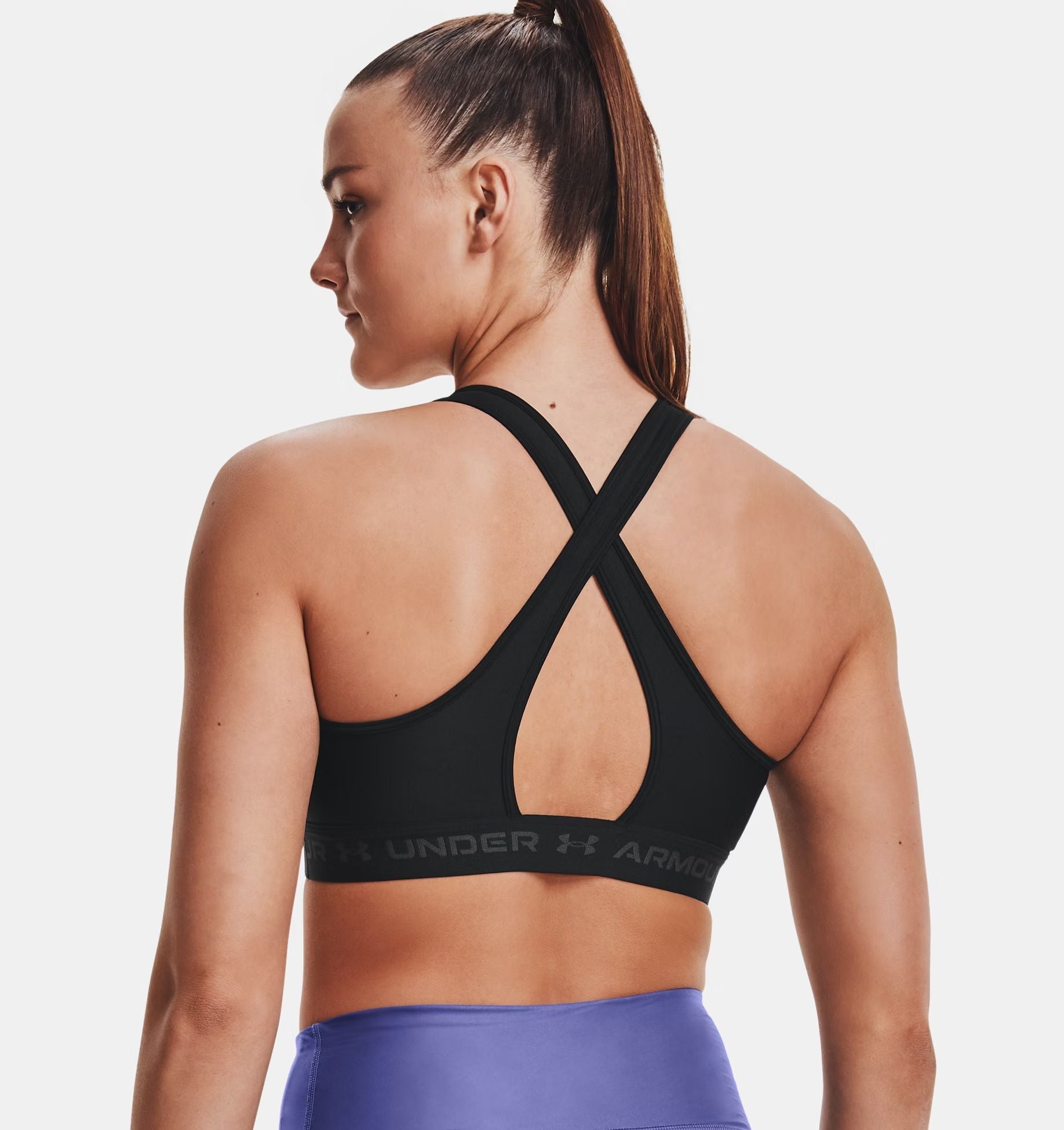 Under Armour | Top Mid Bra Donna Black/Jet Gray - Fabbrica Ski Sises