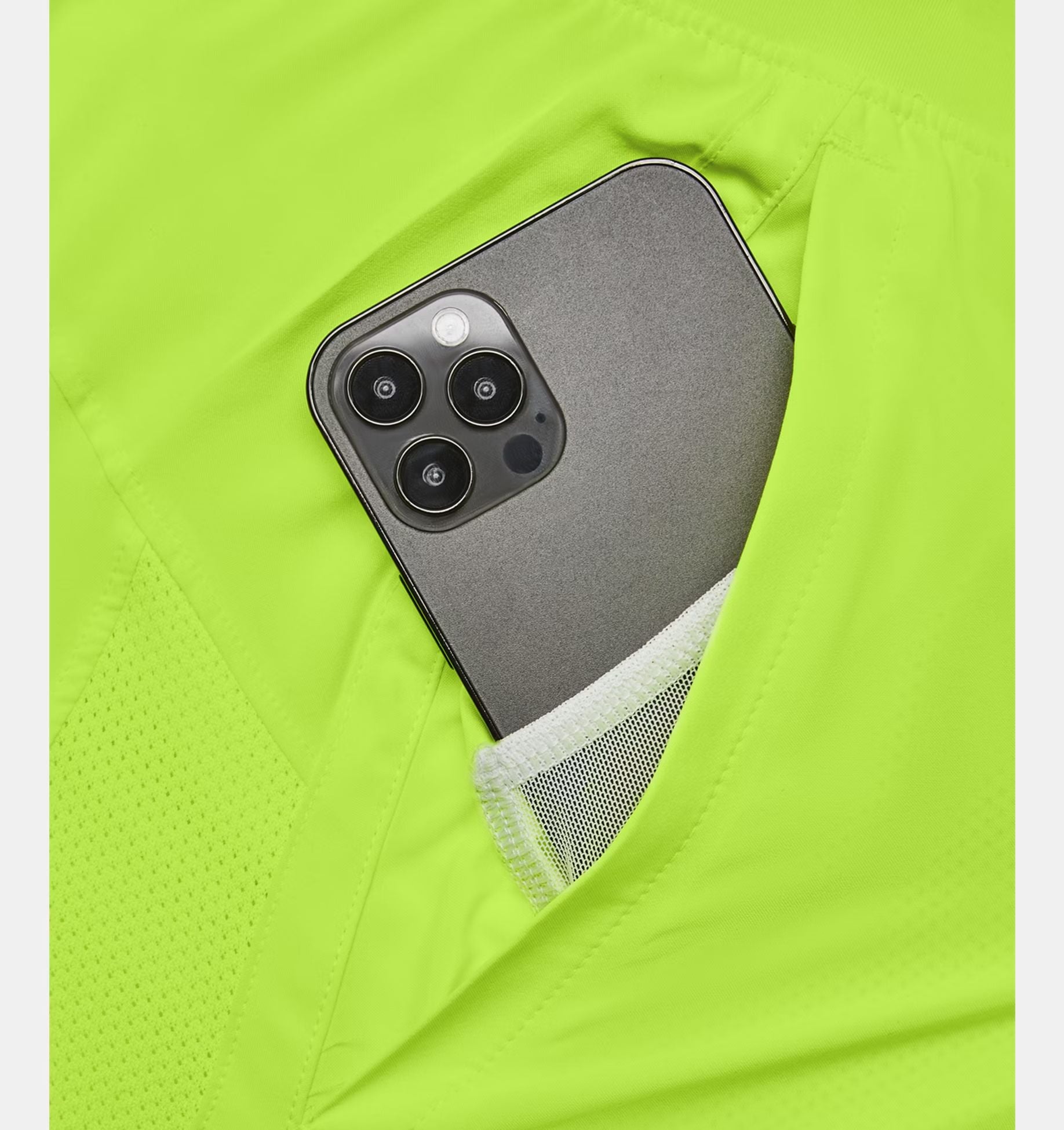 Under Armour | Pantaloncini Launch 5IN Uomo High Vis Yellow/Reflective - Fabbrica Ski Sises