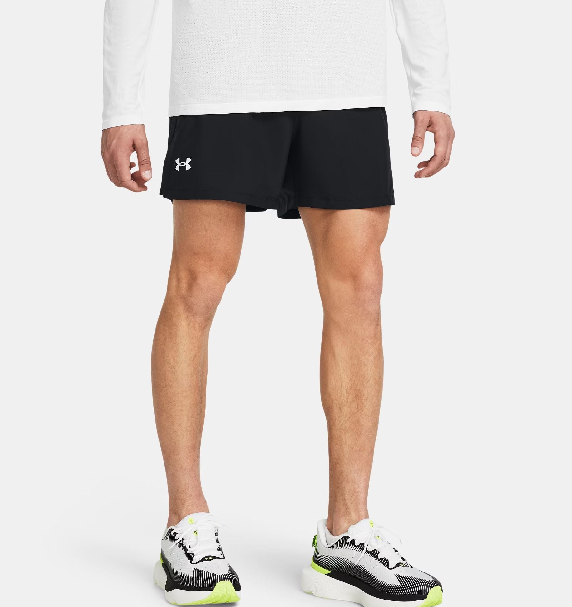 Under Armour | Pantaloncini Launch 5IN Uomo Black/Reflective - Fabbrica Ski Sises