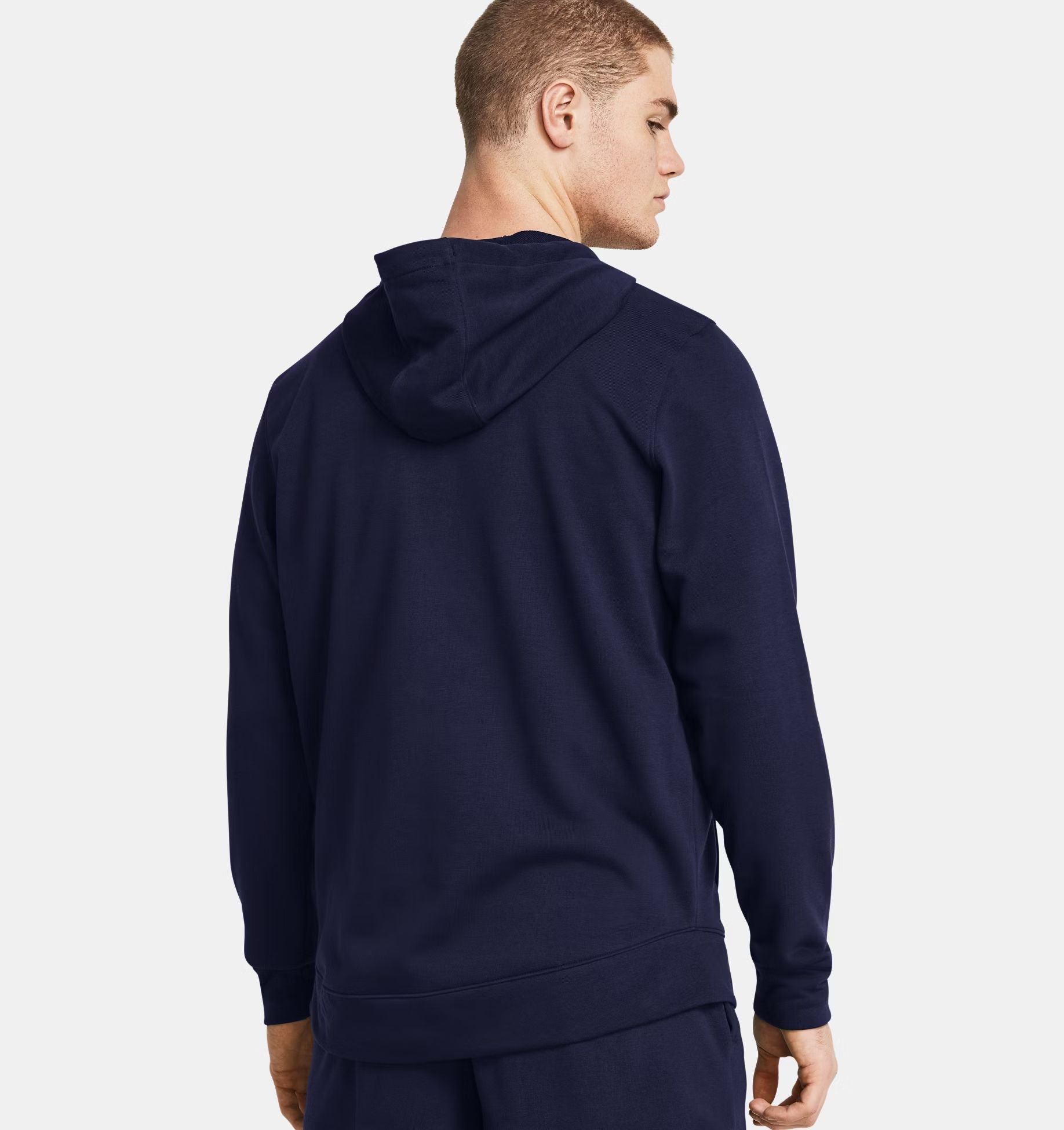 Under Armour | Maglia Rival Terry Full Zip Uomo Midnight Navy/Onyx White - Fabbrica Ski Sises