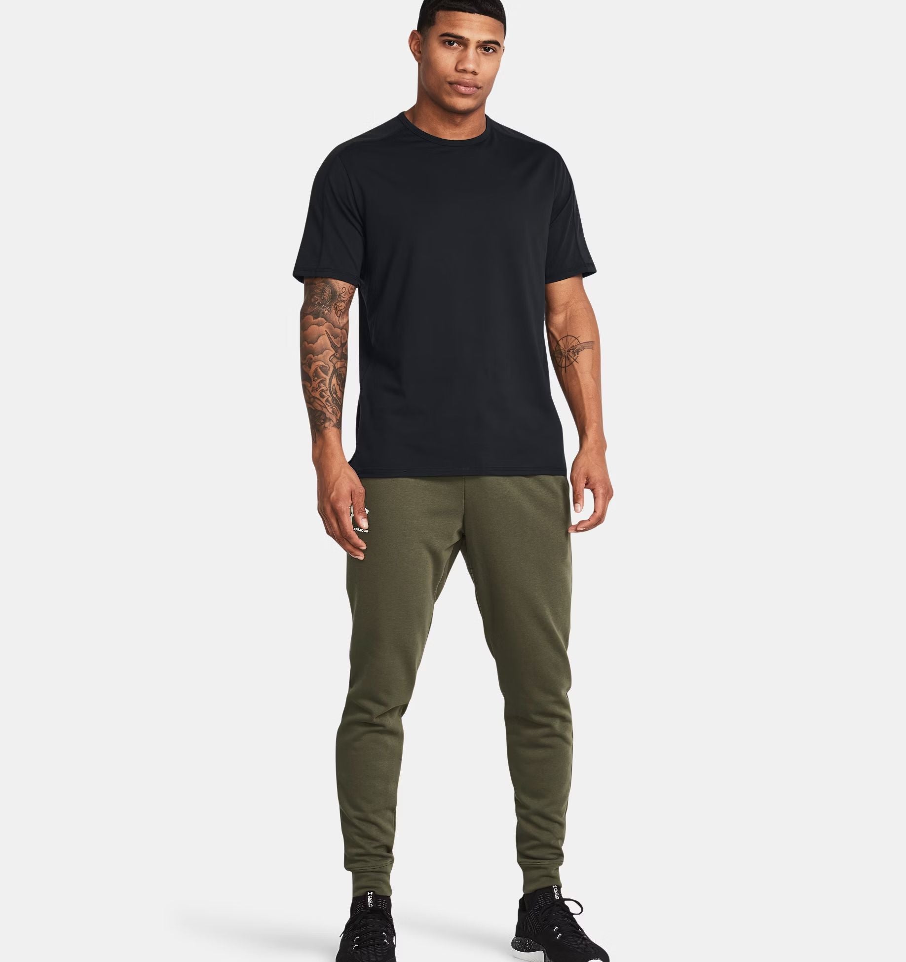 Under Armour | Pantaloni Rival Terry Uomo Marine Green/Onyx White - Fabbrica Ski Sises