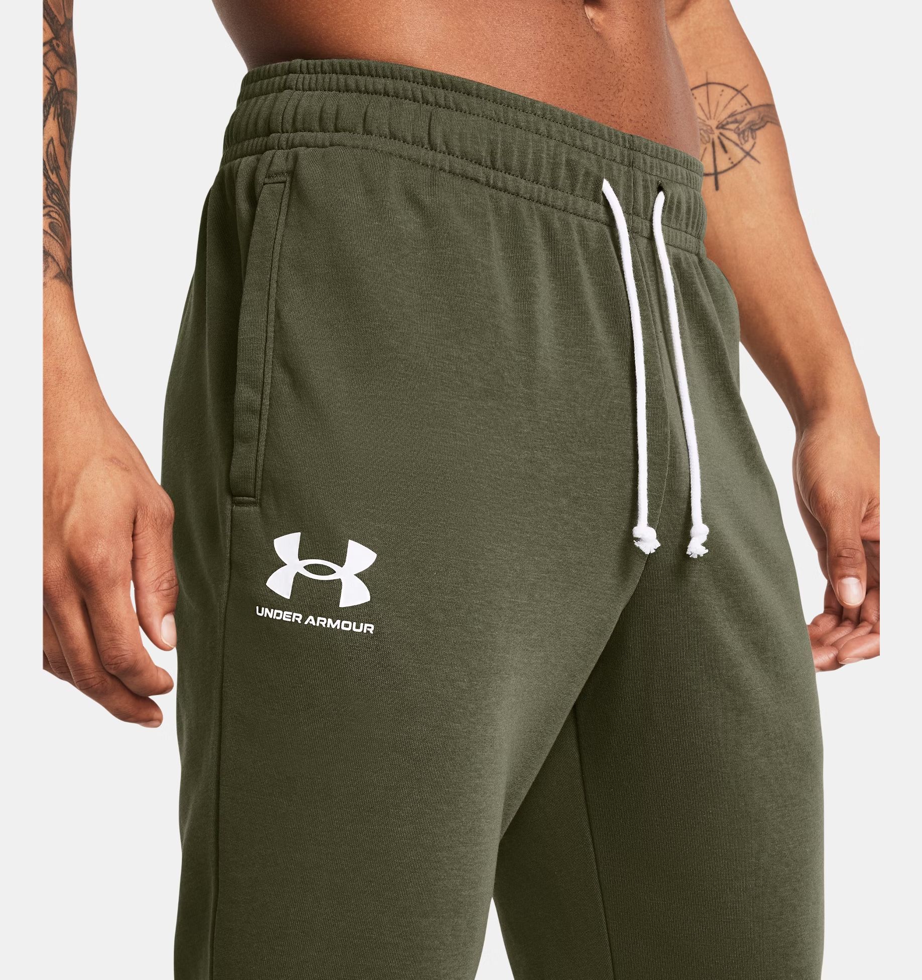 Under Armour | Pantaloni Rival Terry Uomo Marine Green/Onyx White - Fabbrica Ski Sises