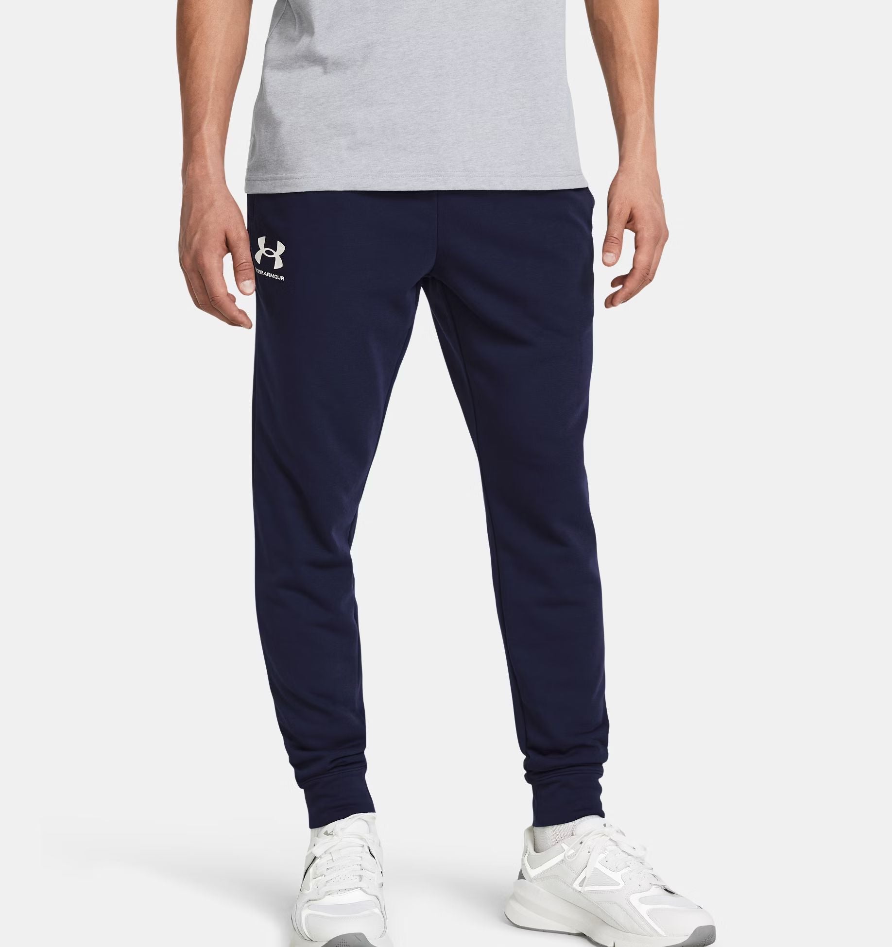 Under Armour | Pantaloni Rival Terry Uomo Midnight Navy/Onyx White - Fabbrica Ski Sises
