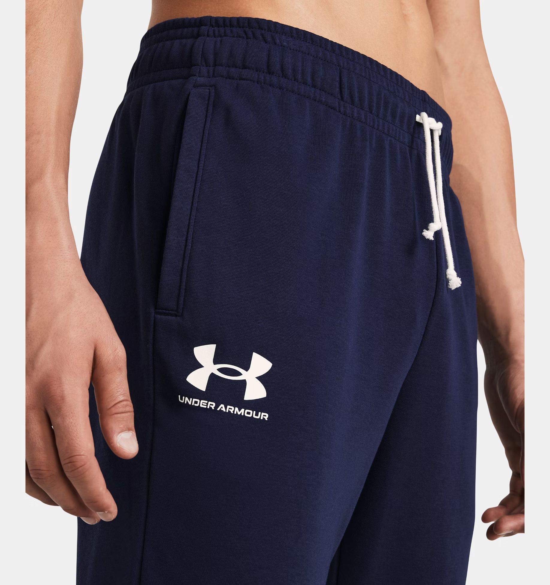 Under Armour | Pantaloni Rival Terry Uomo Midnight Navy/Onyx White - Fabbrica Ski Sises