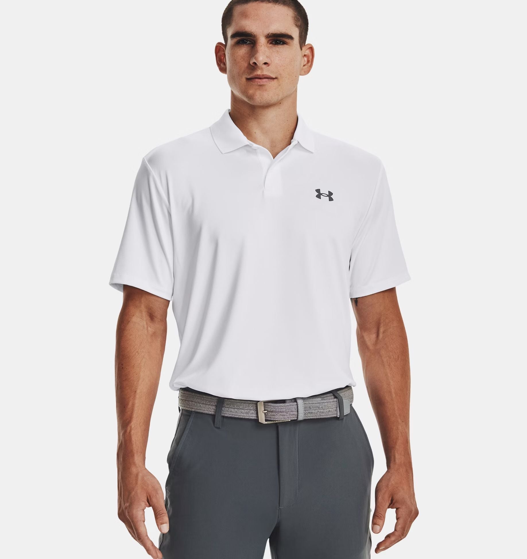 Under Armour | Polo Matchplay Uomo White/Pitch Gray - Fabbrica Ski Sises