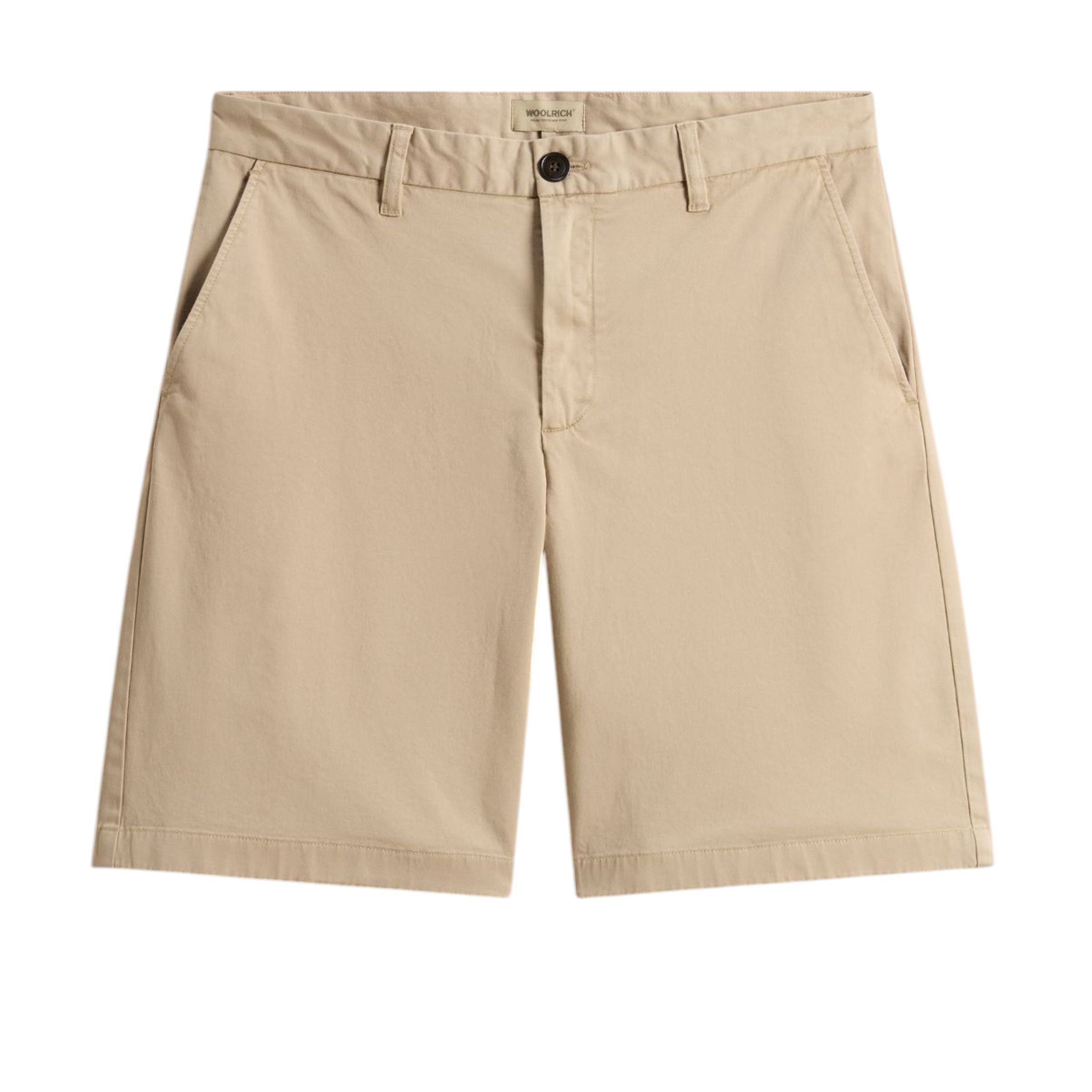 Woolrich | Pantaloncini Classic Chino Uomo White Pepper - Fabbrica Ski Sises