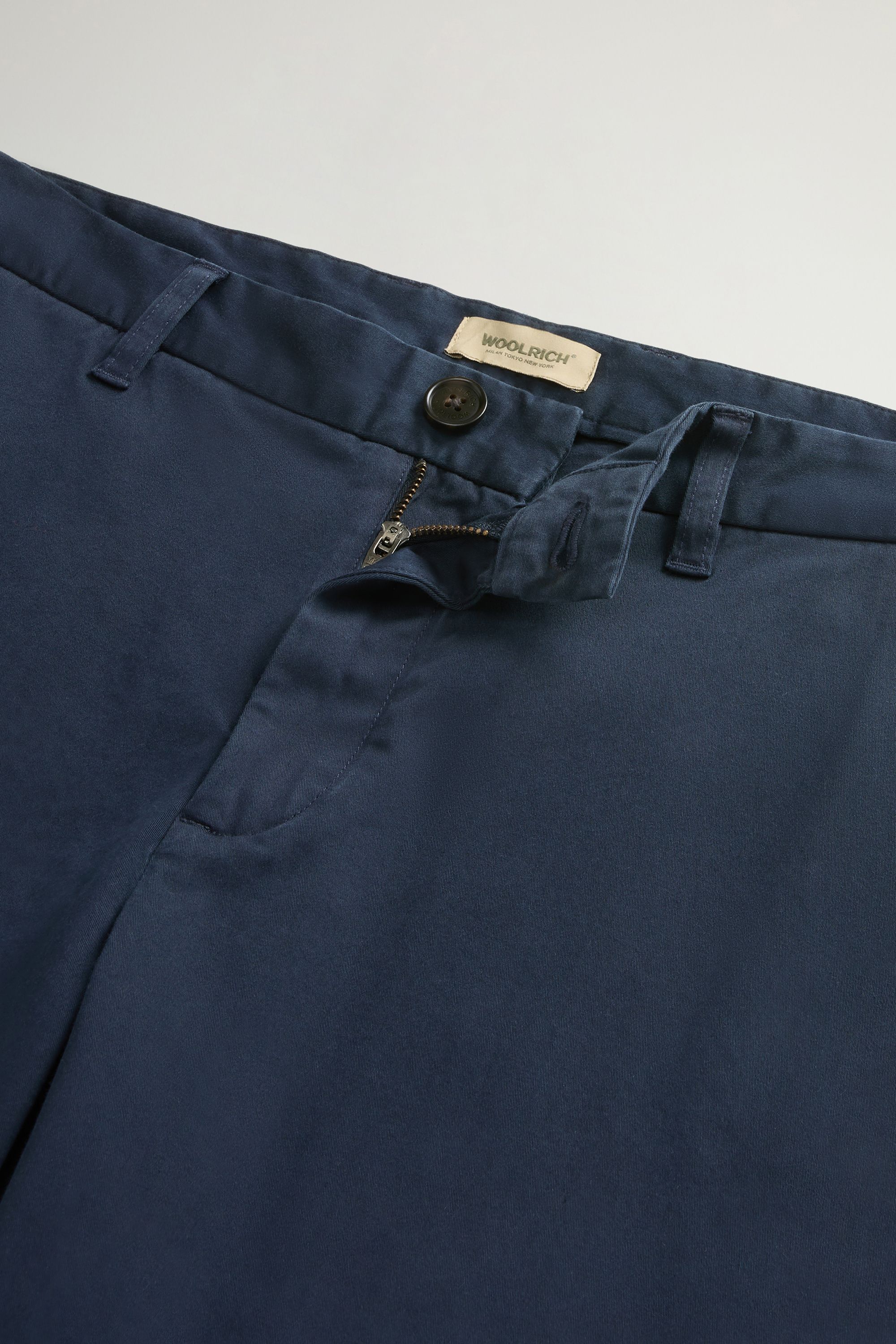 Woolrich | Pantaloncini Classic Chino Uomo Melton Blue - Fabbrica Ski Sises