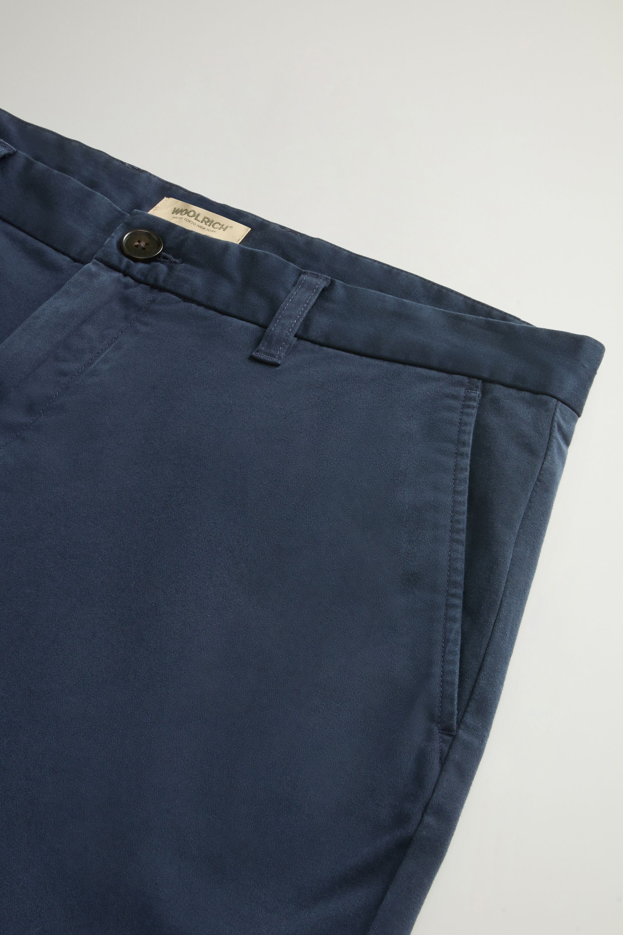 Woolrich | Pantaloncini Classic Chino Uomo Melton Blue - Fabbrica Ski Sises
