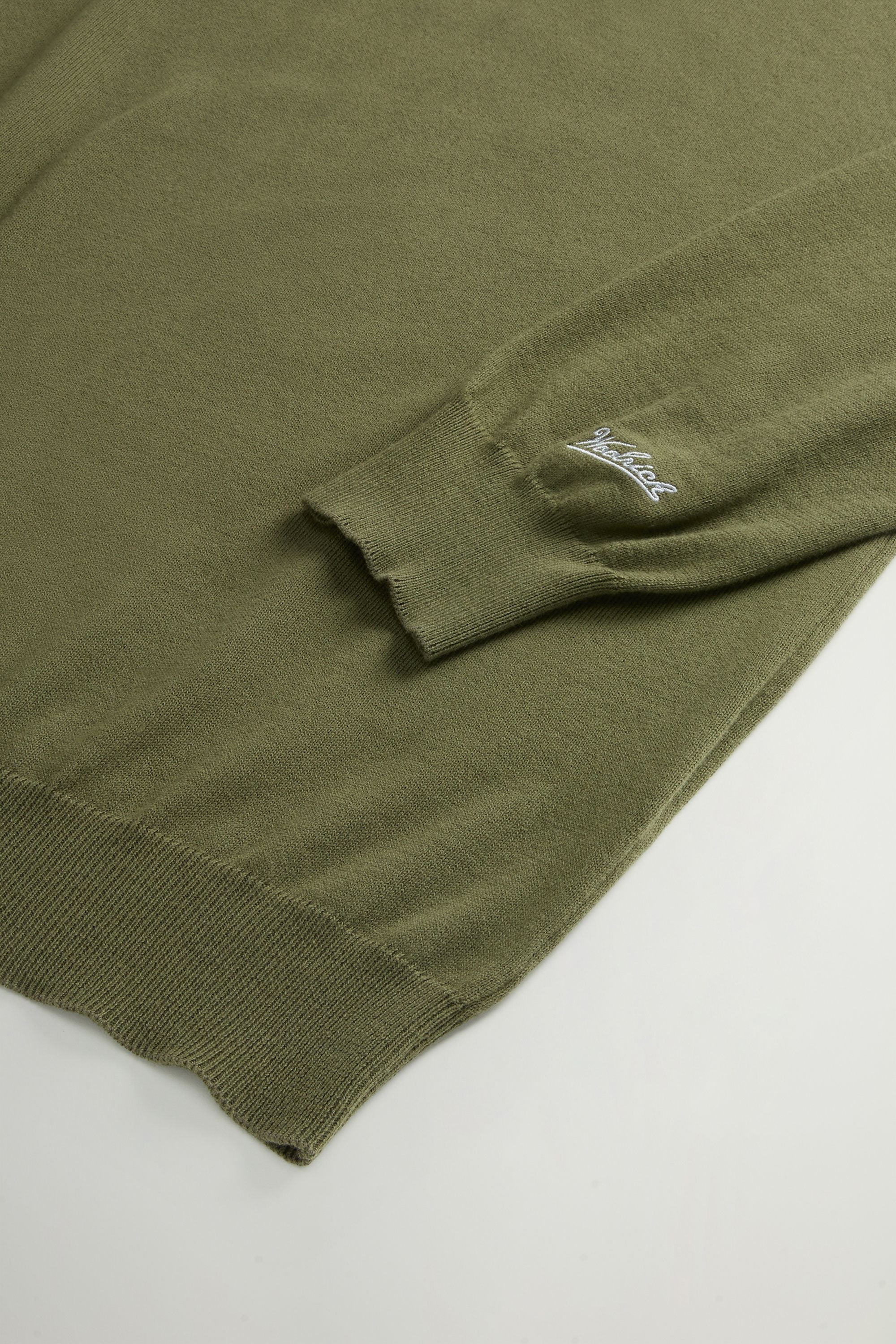 Men's Logo Cotton Sweater Greenstone