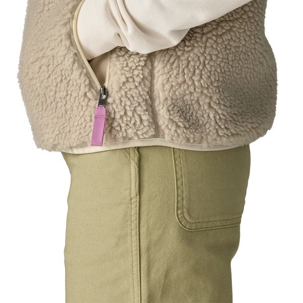 Gilet Classic Retro-X Fleece Donna Natural/Light Violet