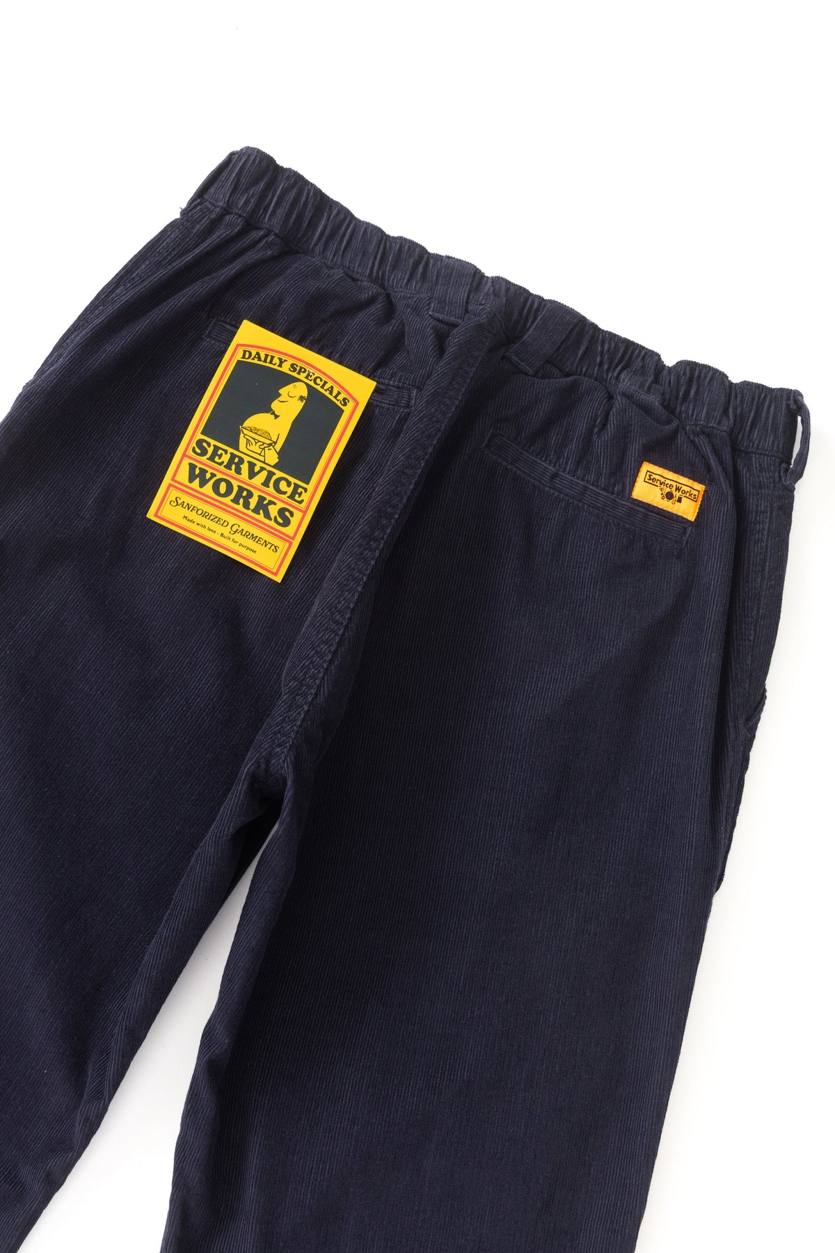 Mann Fine Cord Waiter Hose Dark Navy