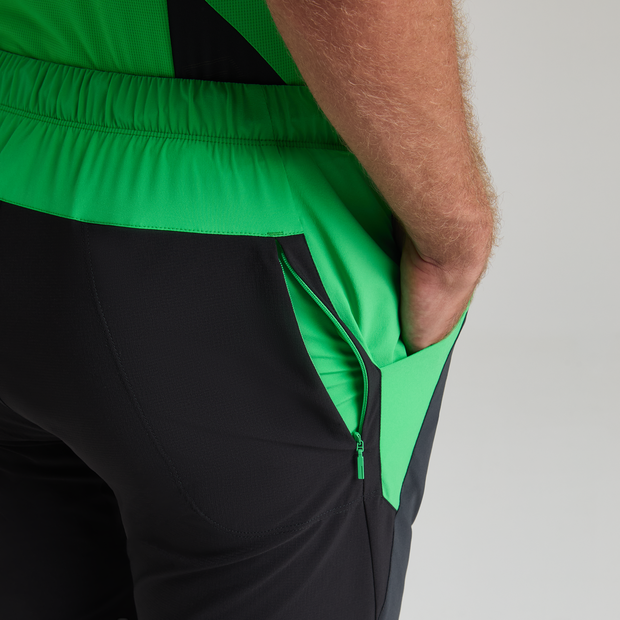 Pantalon Synth Homme Antracite/Vibe Green