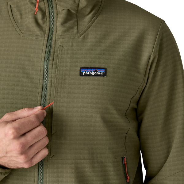Giacca R1 TechFace Hoody Uomo Basin Green