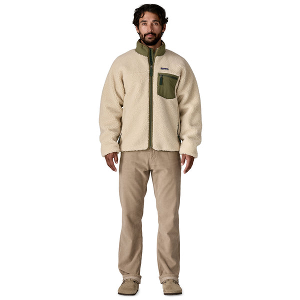 Giacca Classic Retro-X Fleece Uomo Dark Natural/Basin Green