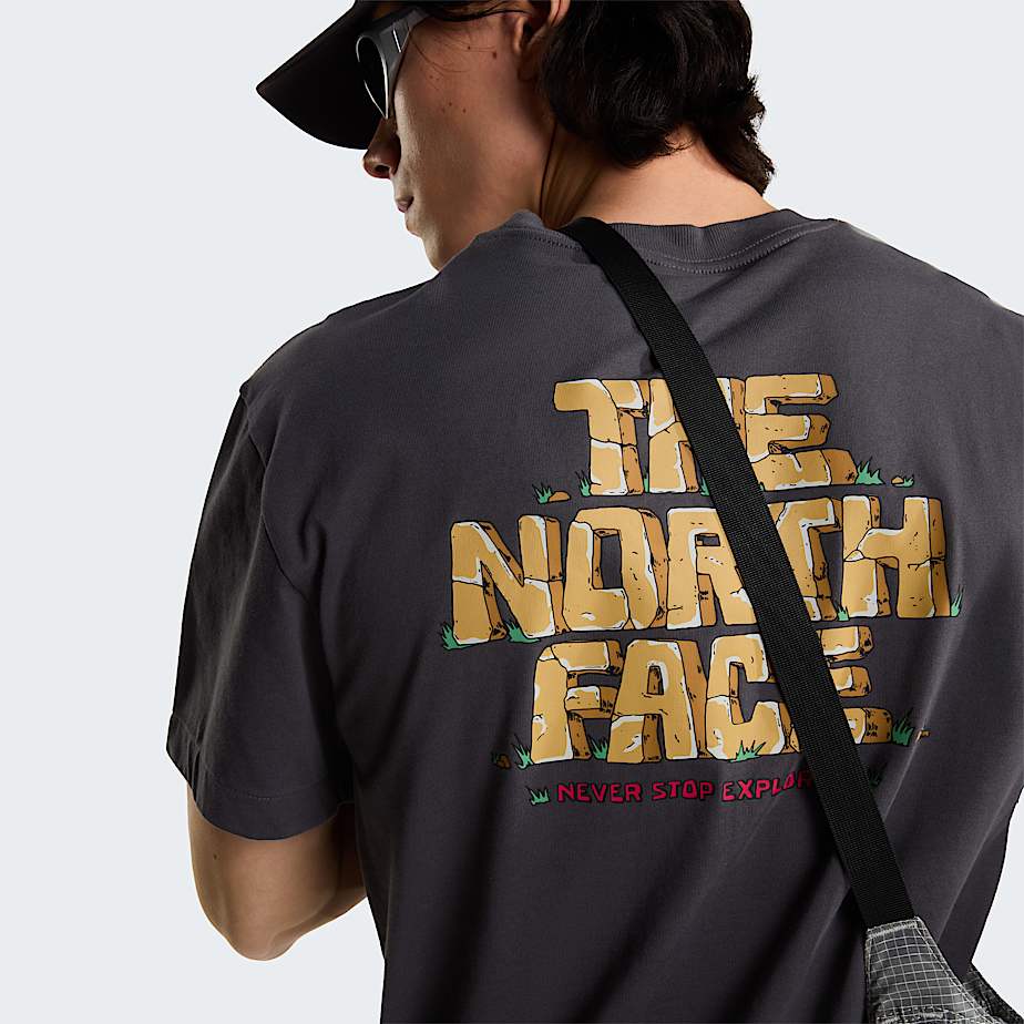 Stone Logo Relaxed T-shirt Anthracite Grey