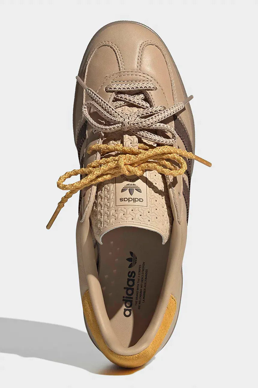 Sapatilhas Indoor Gazelle Femininas Magic Beige/Brown/Preloved Yellow