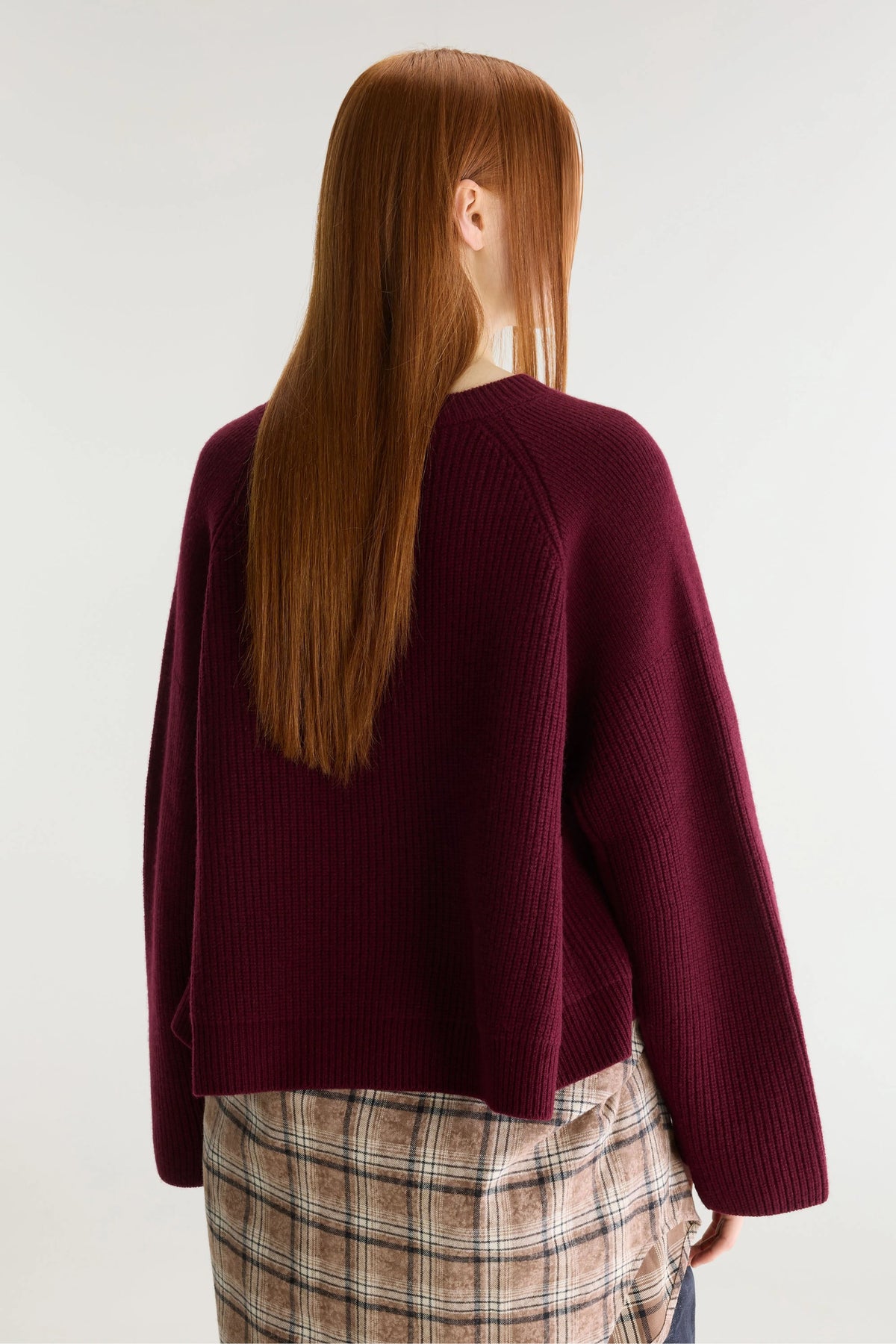 Maglia Dorou Cropped Donna Wine