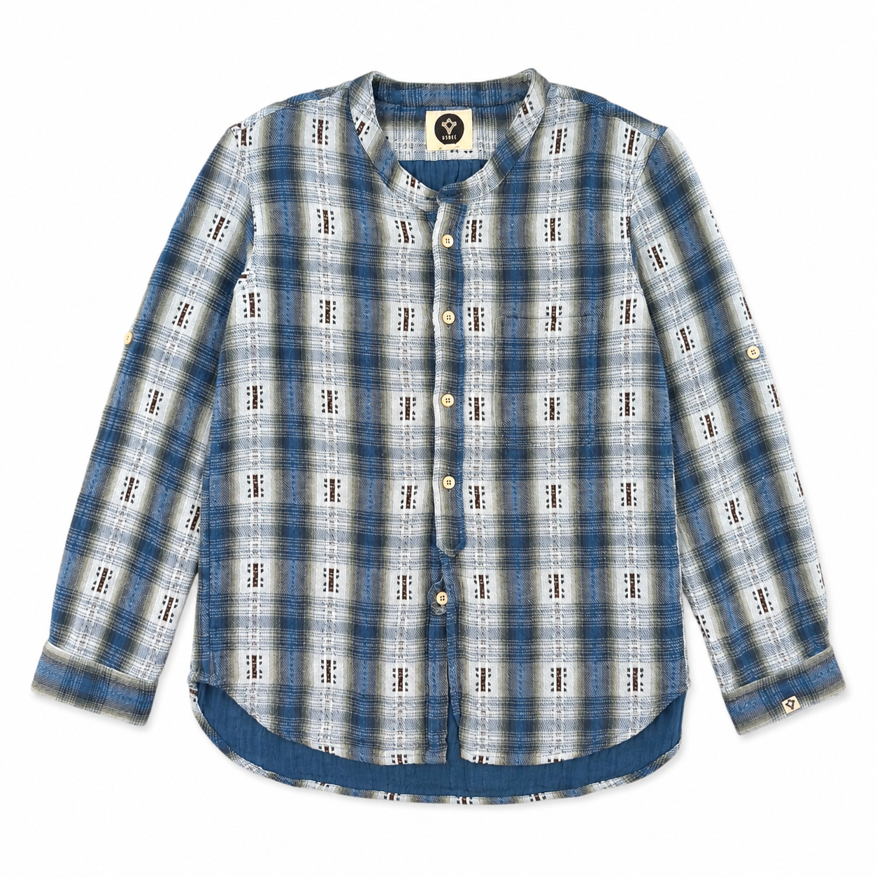 Camisa Amish Mujer Indigo