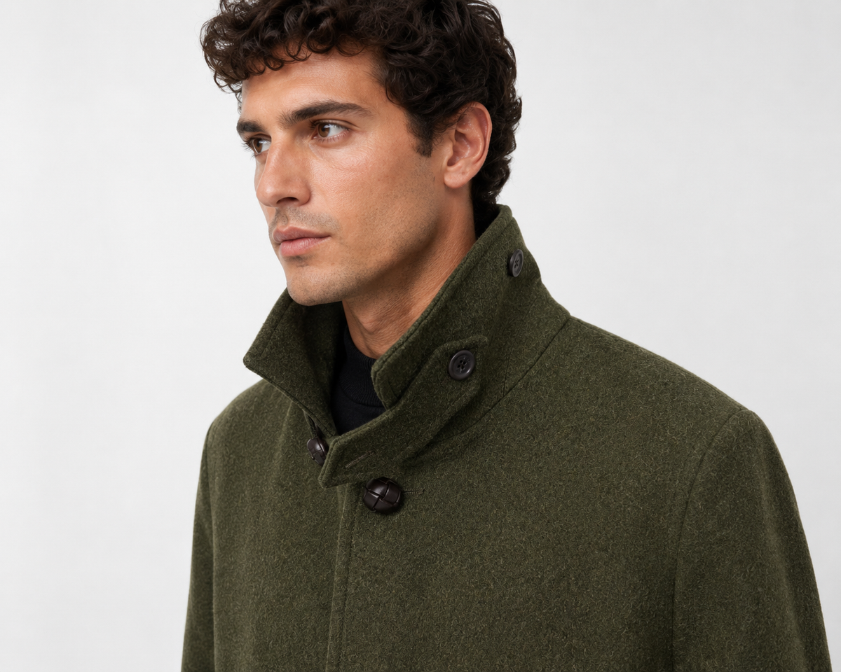 Schneiders | Mann Hubertus Mantel Loden Green