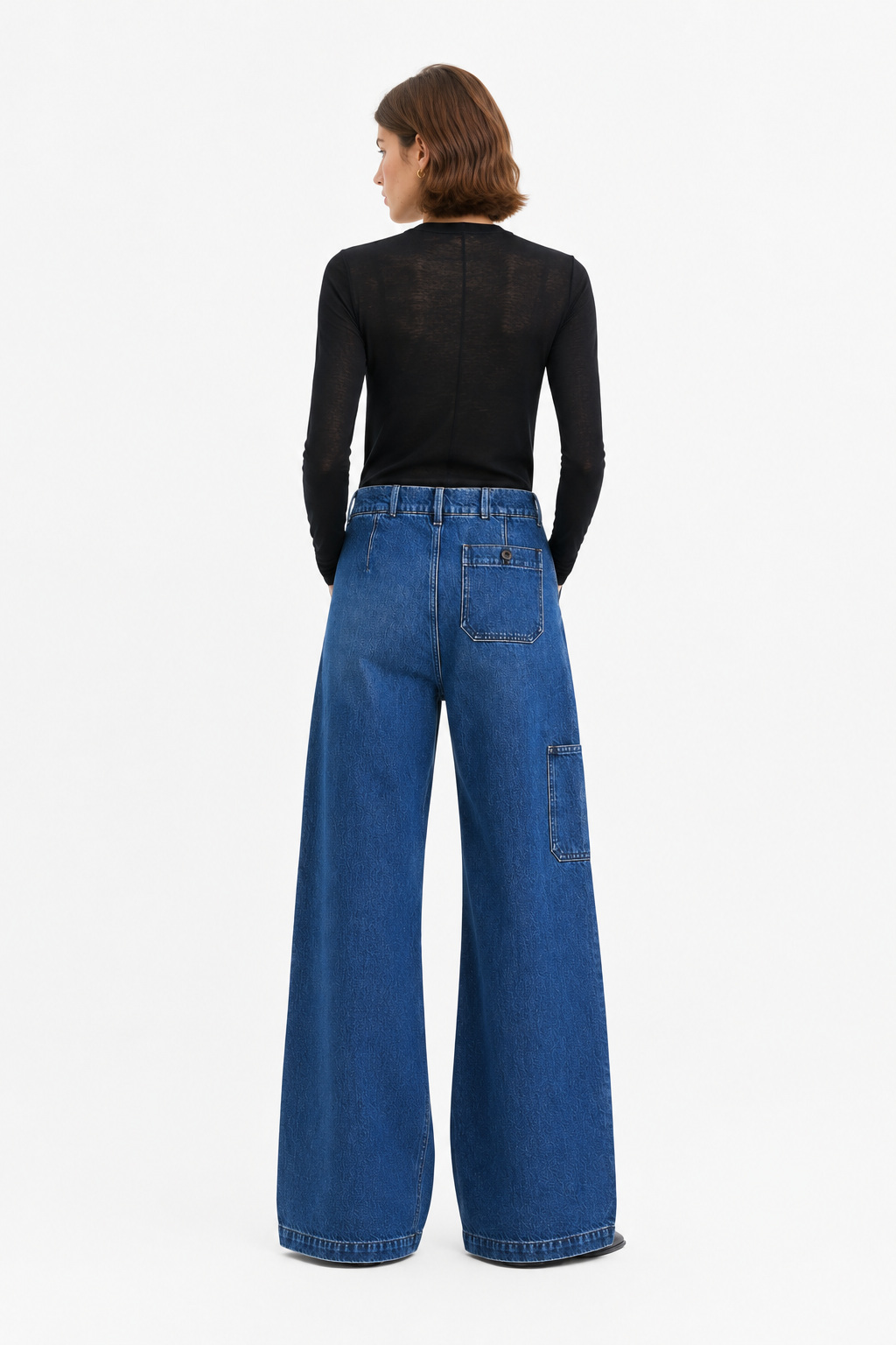 Pantaloni 48 Donna Mid Blue