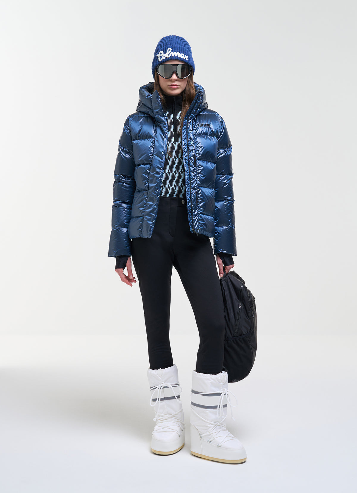 Giacca Glossy Mirea Donna Blu Midnight