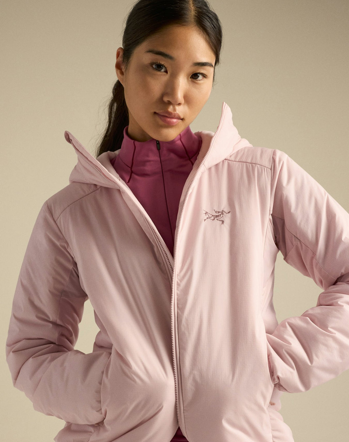 Chaqueta Atom SV Hoody Mujer Alpine Rose