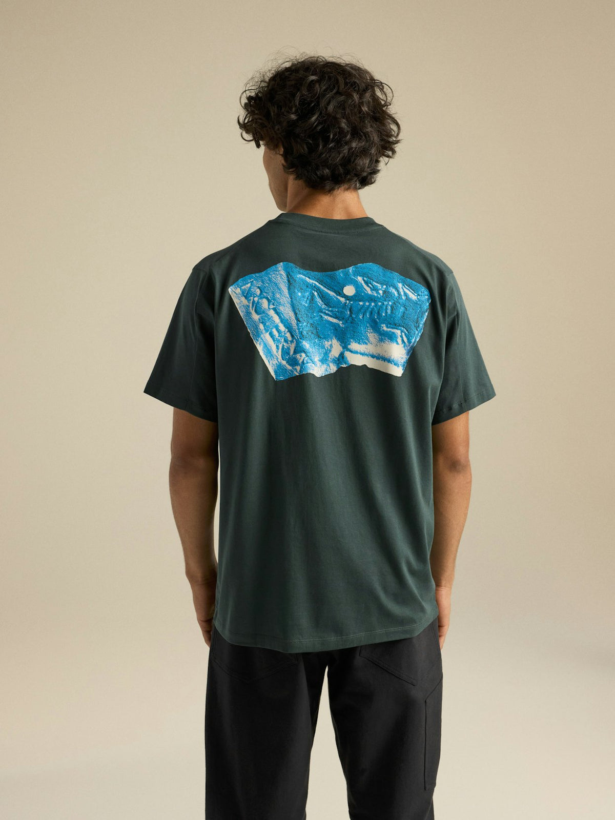 T-shirt Kragg SL Cotton Jug Homme Dark Jade/Aqua