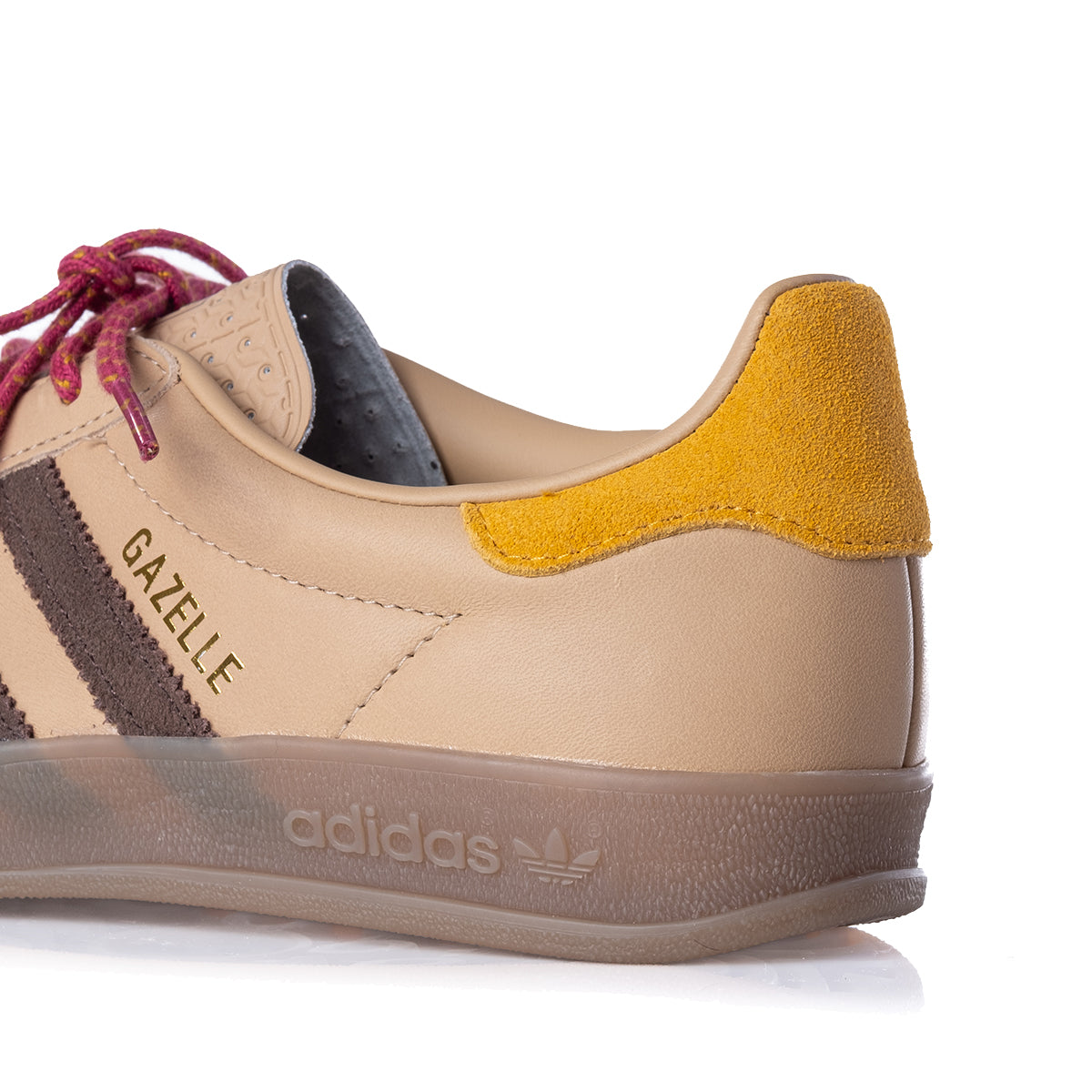 Sapatilhas Indoor Gazelle Femininas Magic Beige/Brown/Preloved Yellow