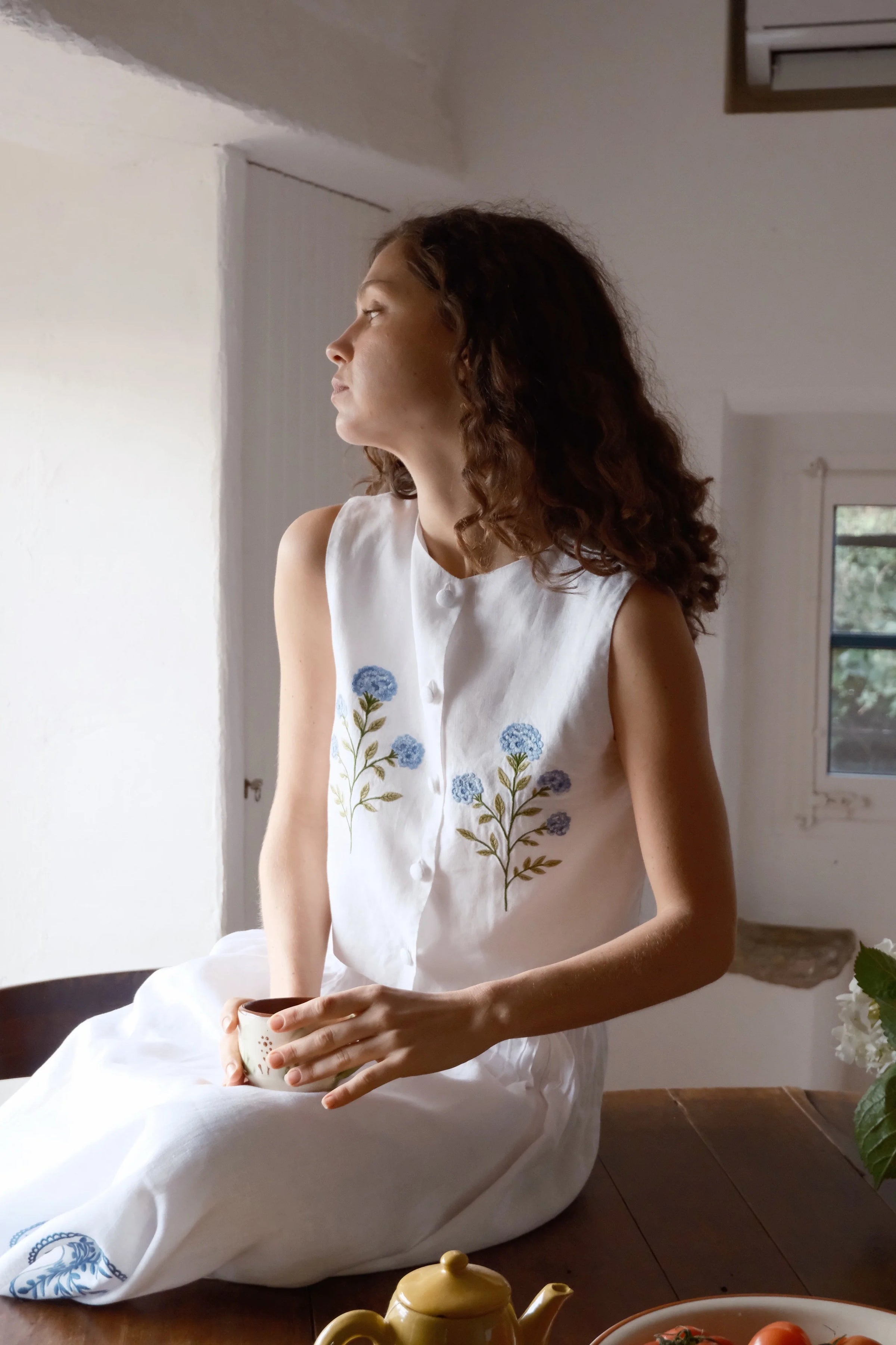 Top Josephina Mujer blanco
