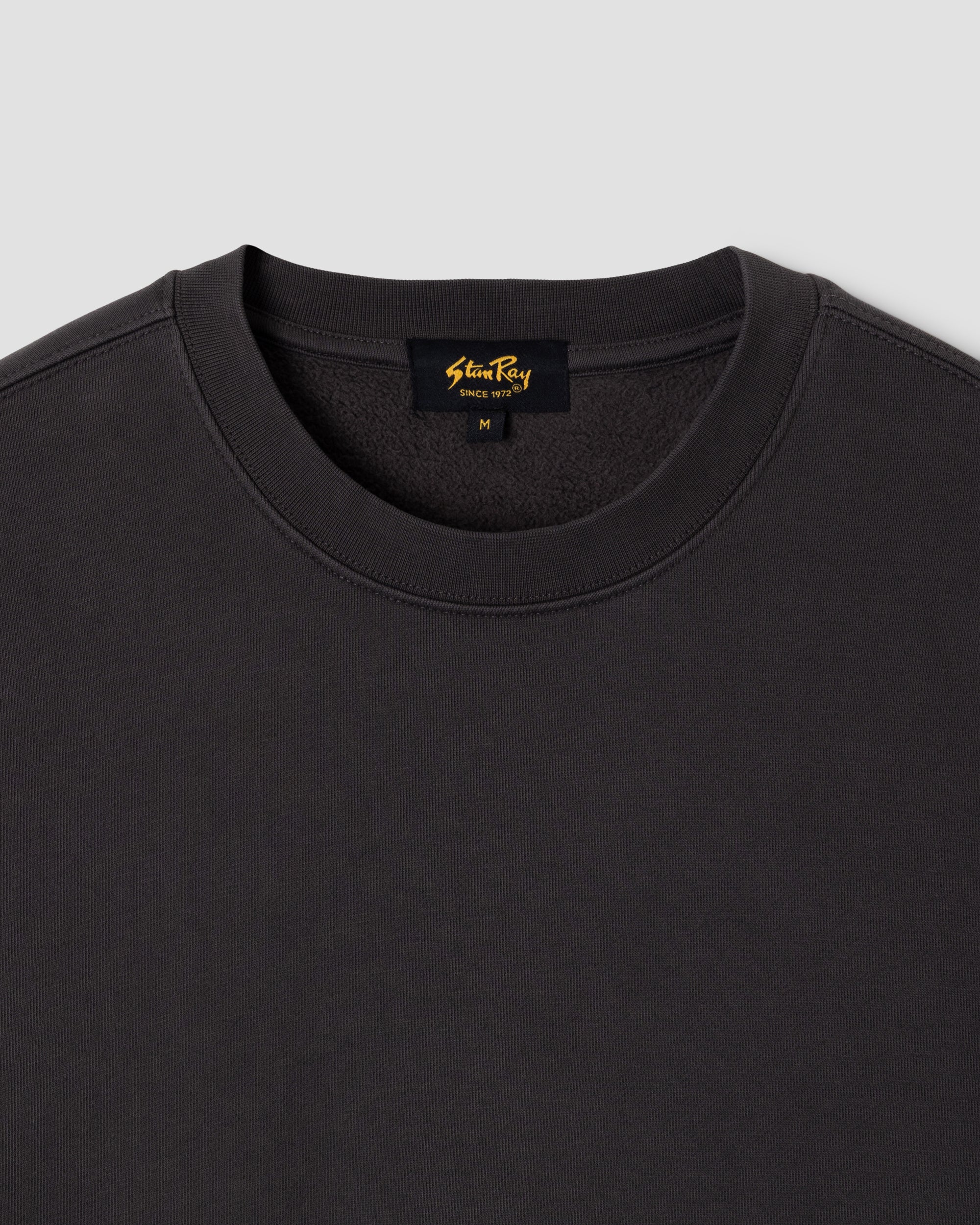 Men's Patch Crew Sweatshirt Raven Black