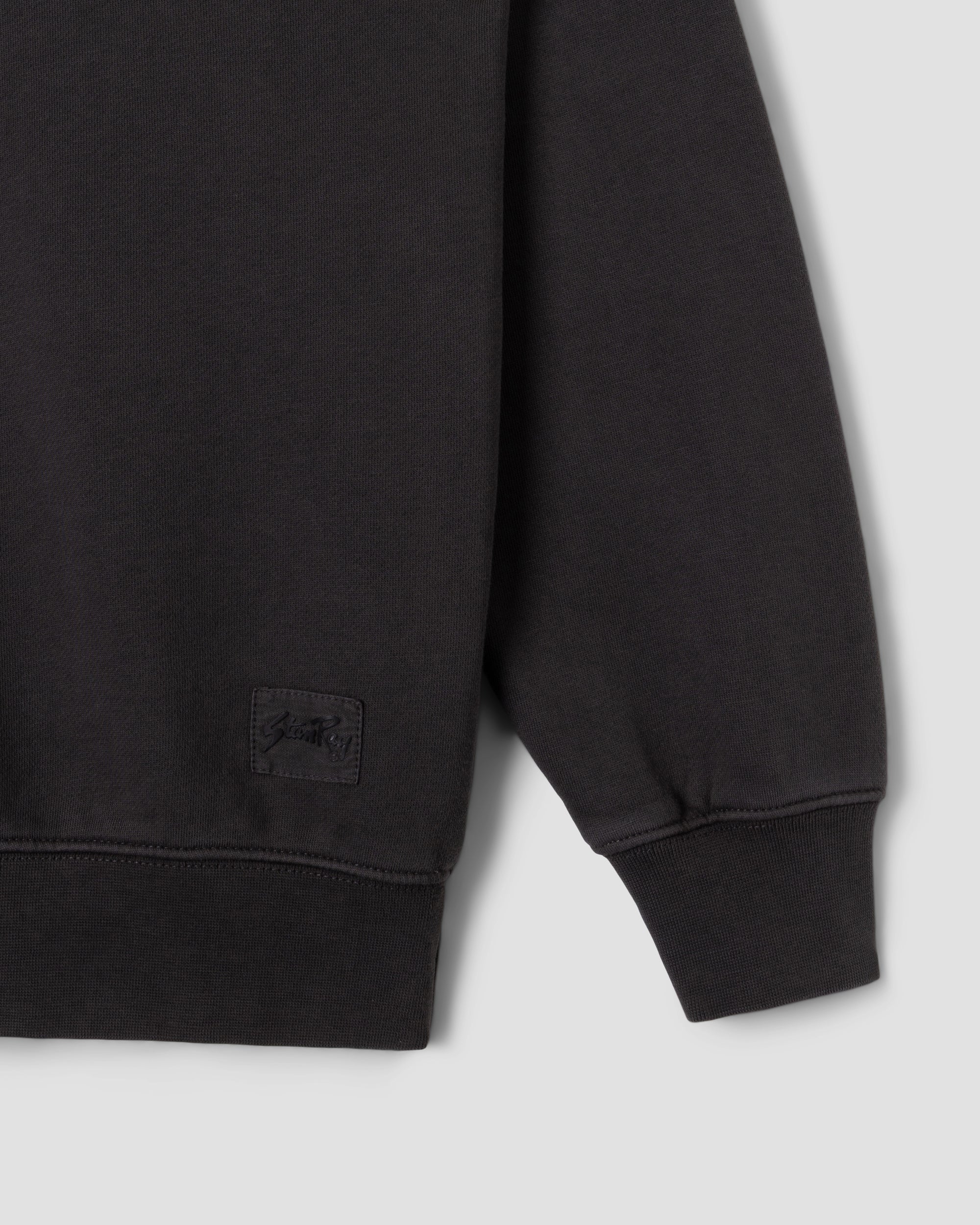 Men's Patch Crew Sweatshirt Raven Black