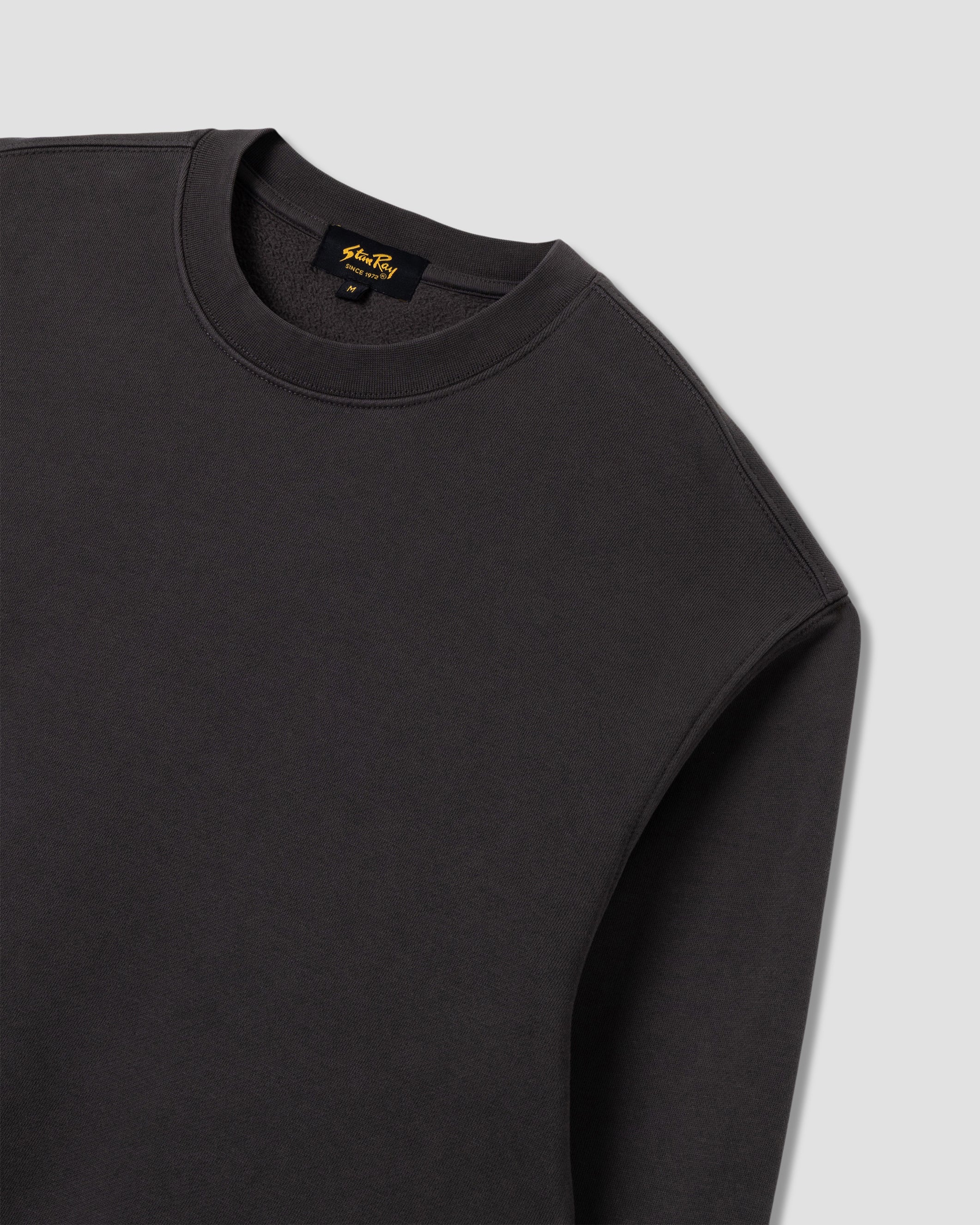 Men's Patch Crew Sweatshirt Raven Black