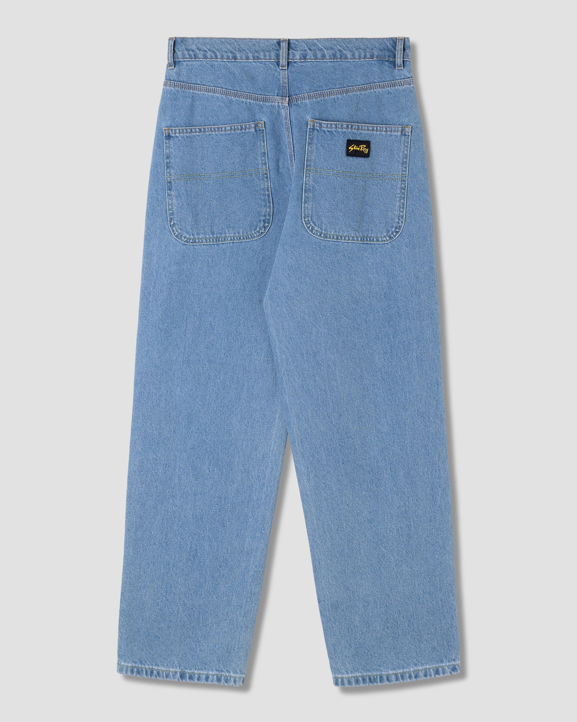 Men's Wide 5 Trousers Mid Stone Denim