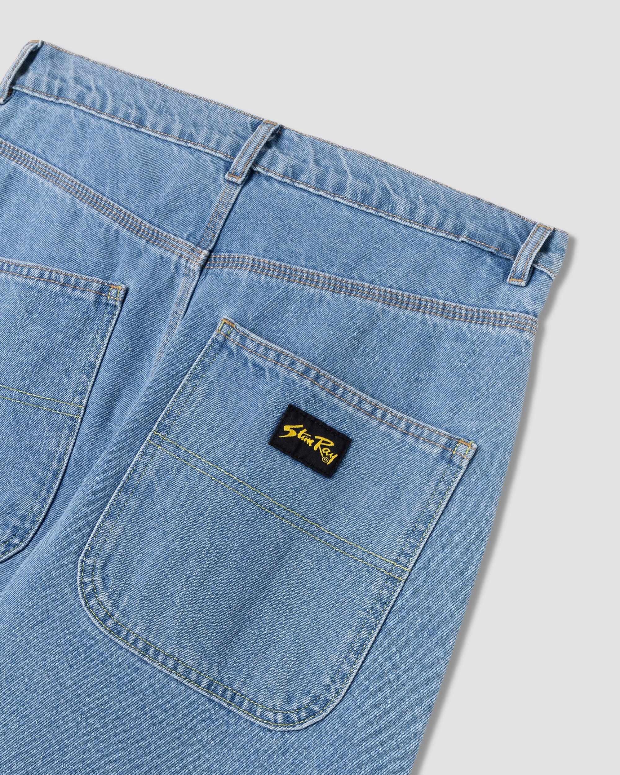 Men's Wide 5 Trousers Mid Stone Denim