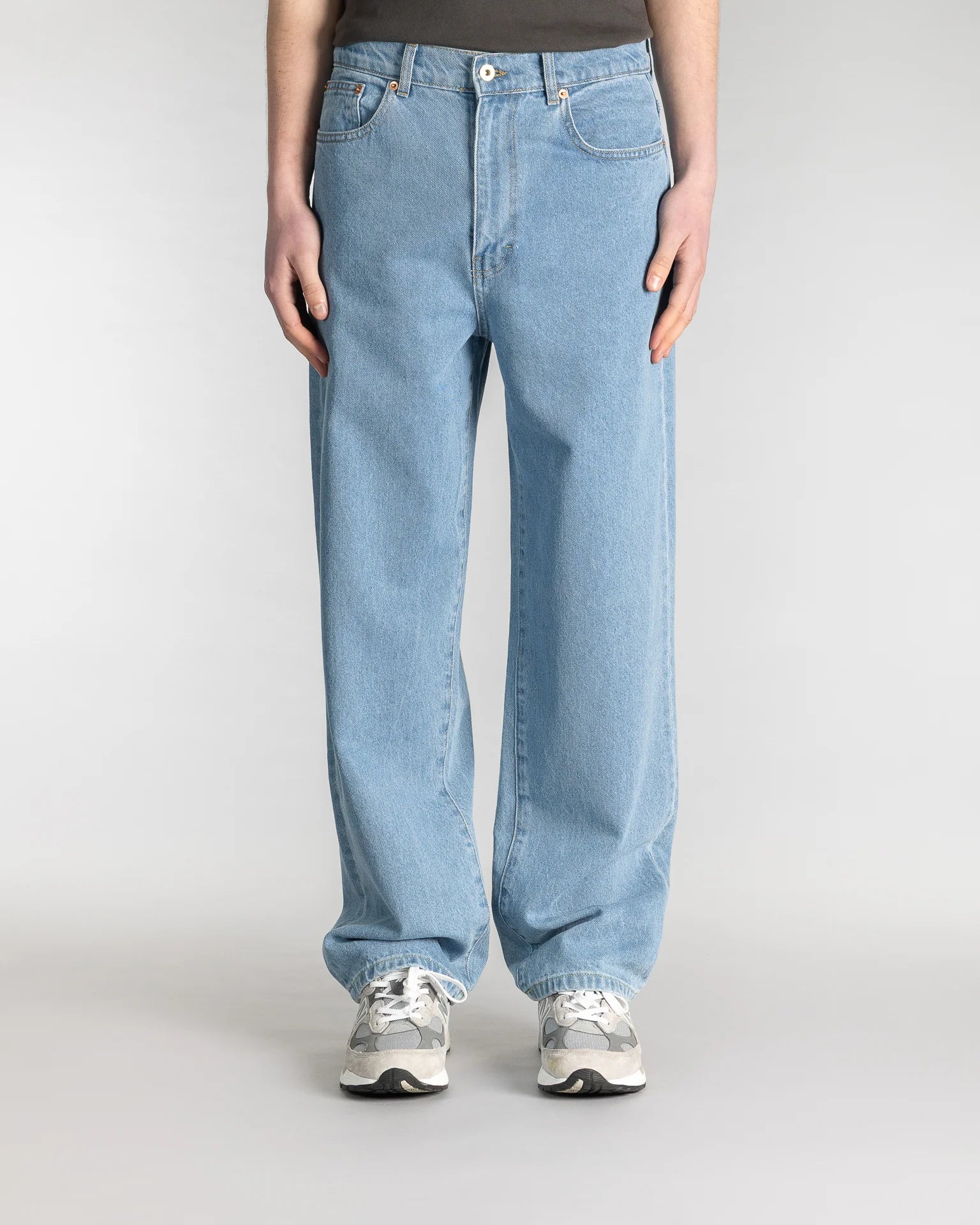 Men's Wide 5 Trousers Mid Stone Denim