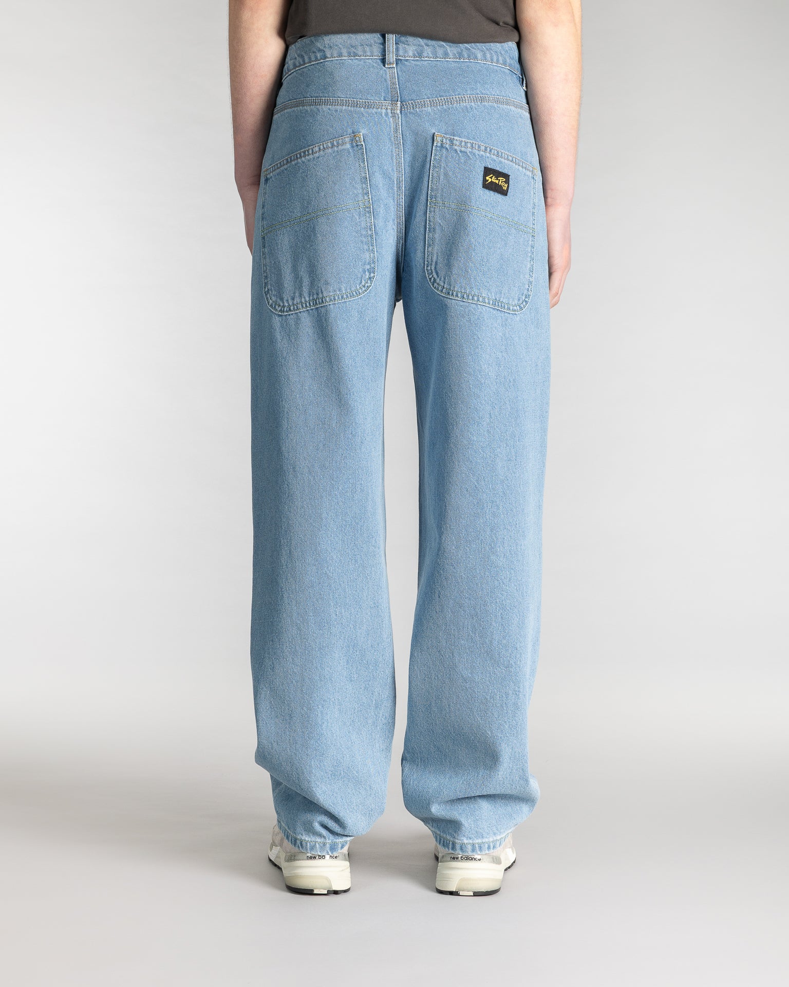 Men's Wide 5 Trousers Mid Stone Denim