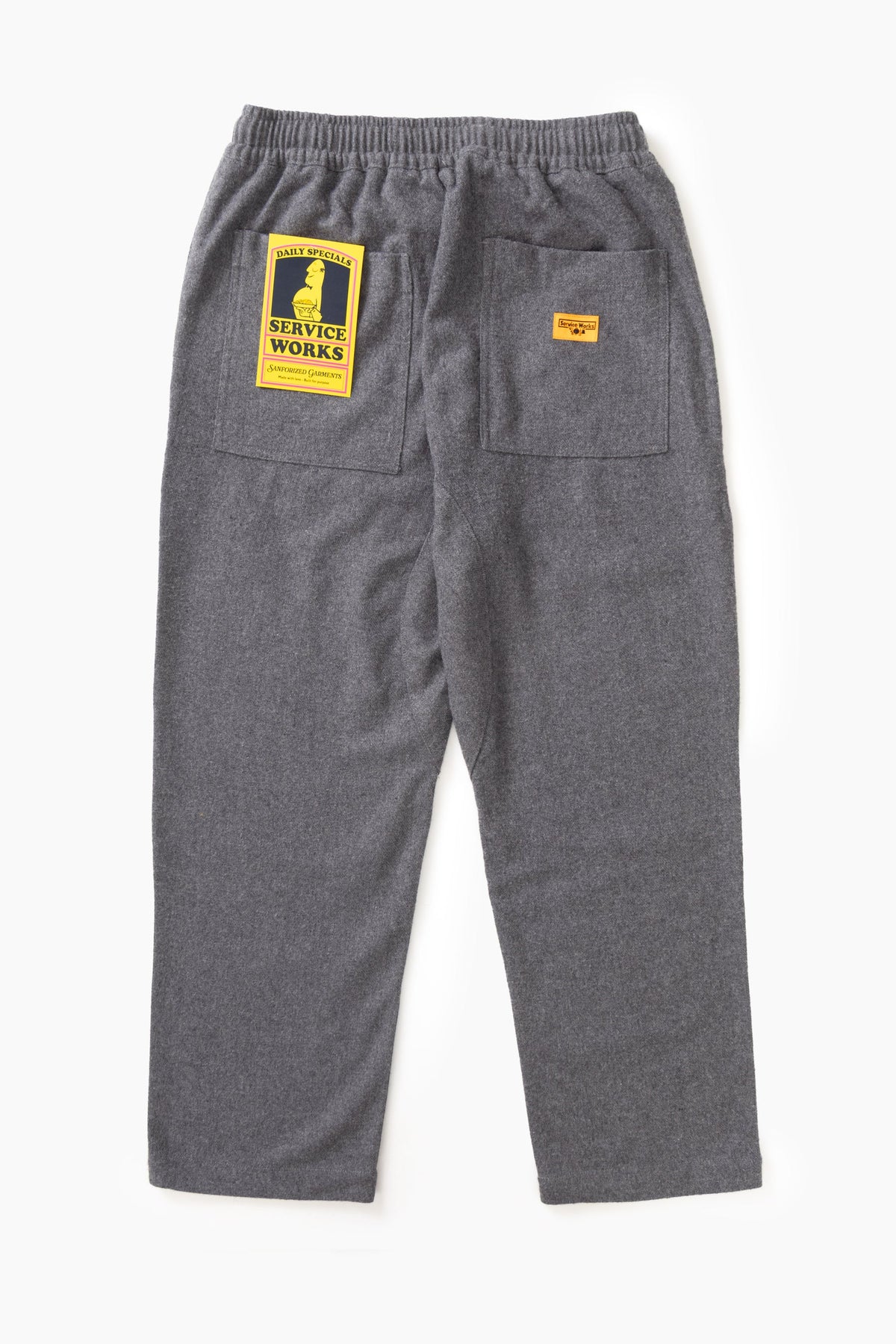 Mann Flannel Chef Hose Charcoal