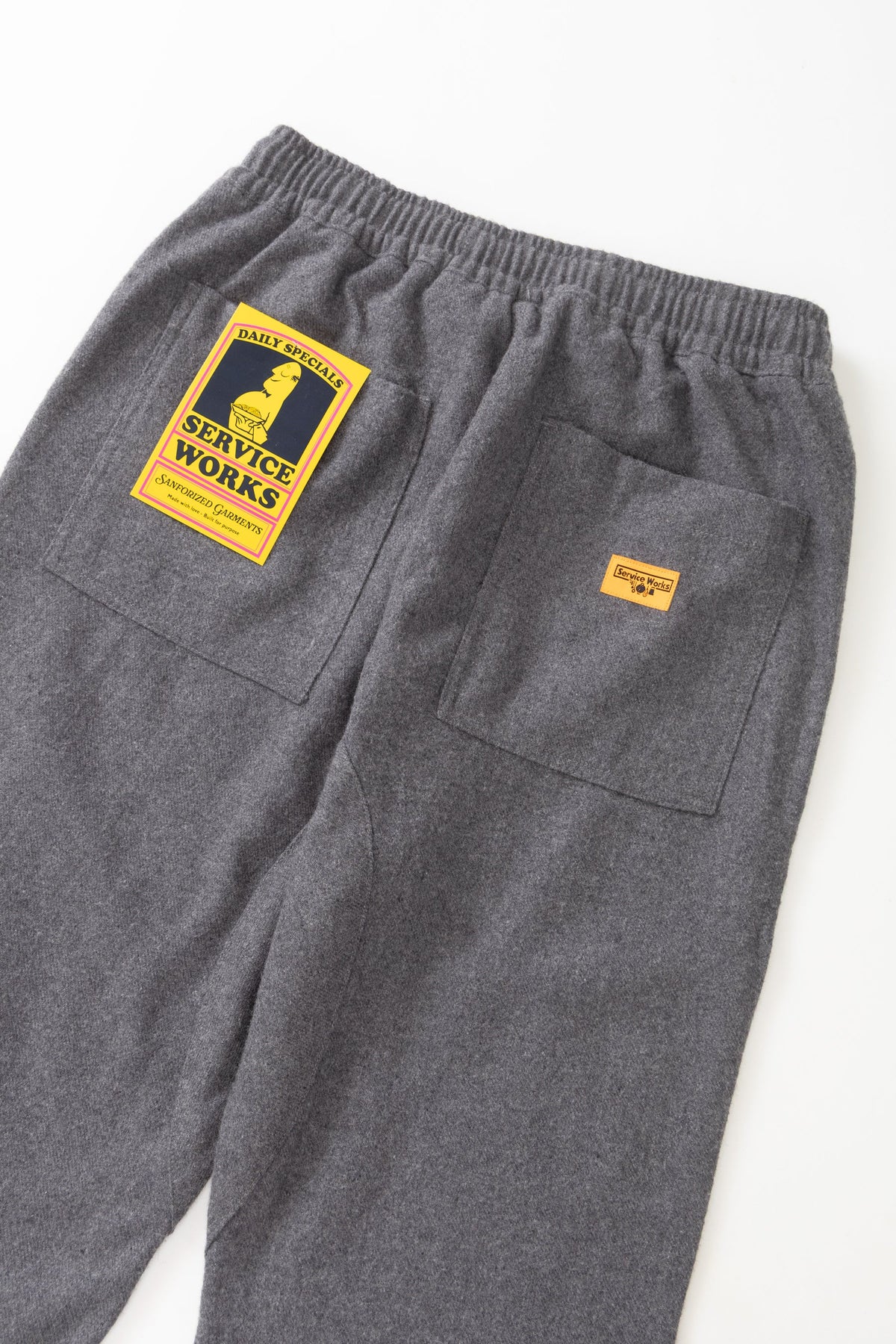Mann Flannel Chef Hose Charcoal