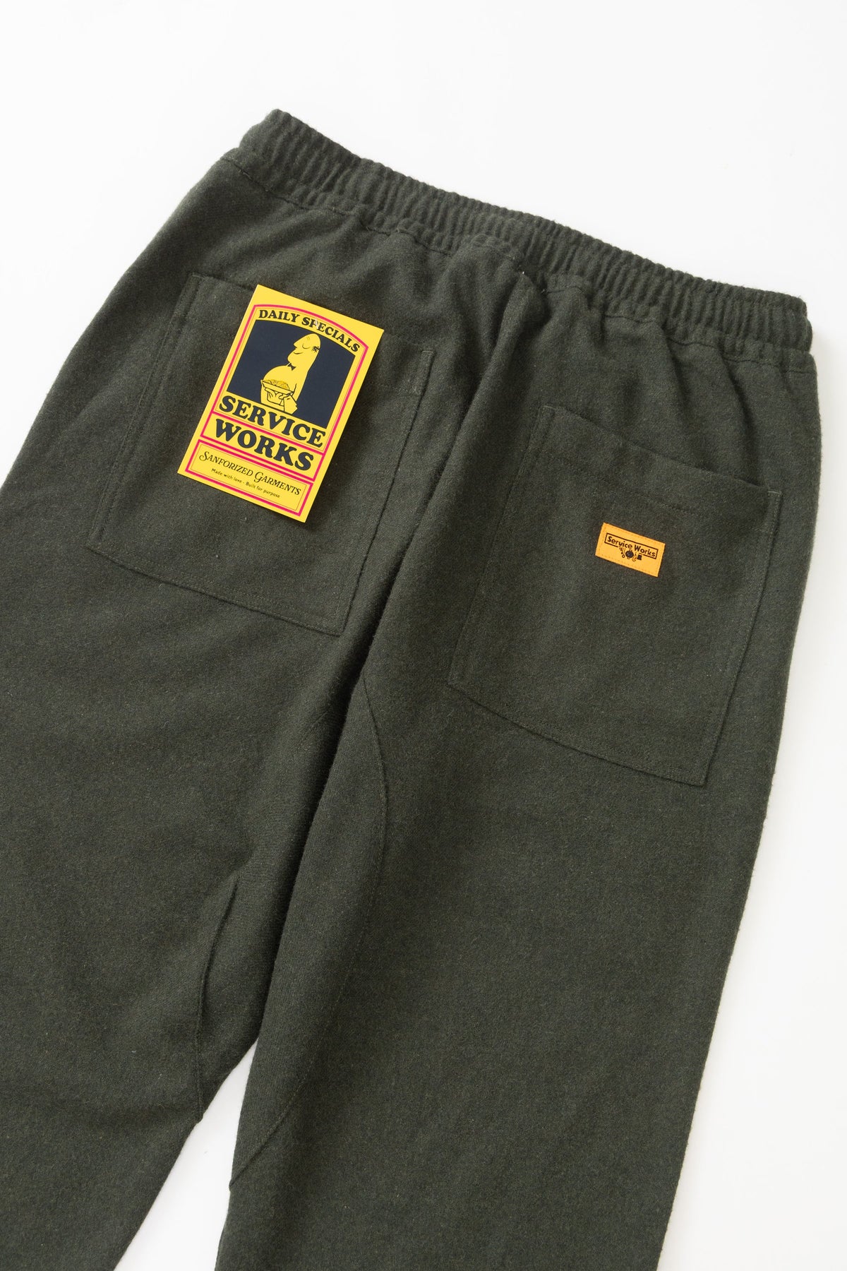 Mann Flannel Chef Hose Forest