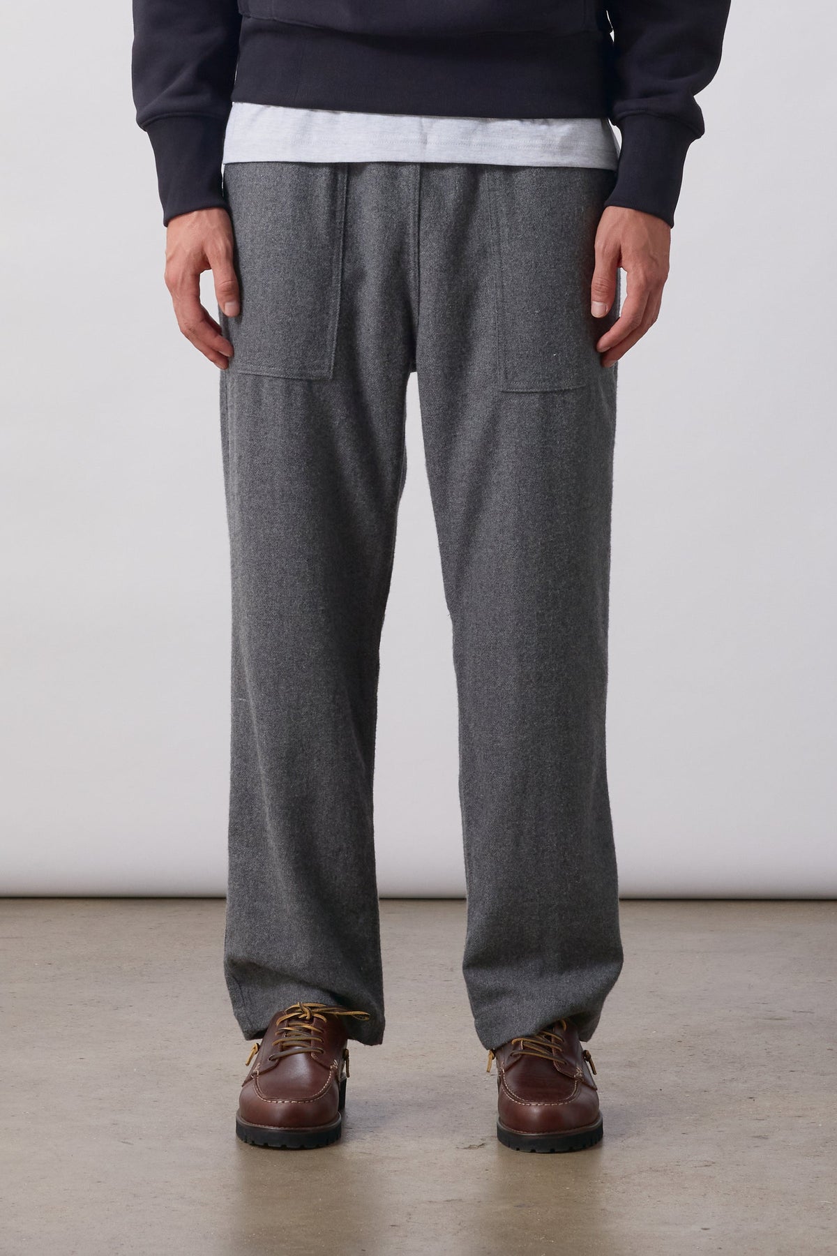 Mann Flannel Chef Hose Charcoal