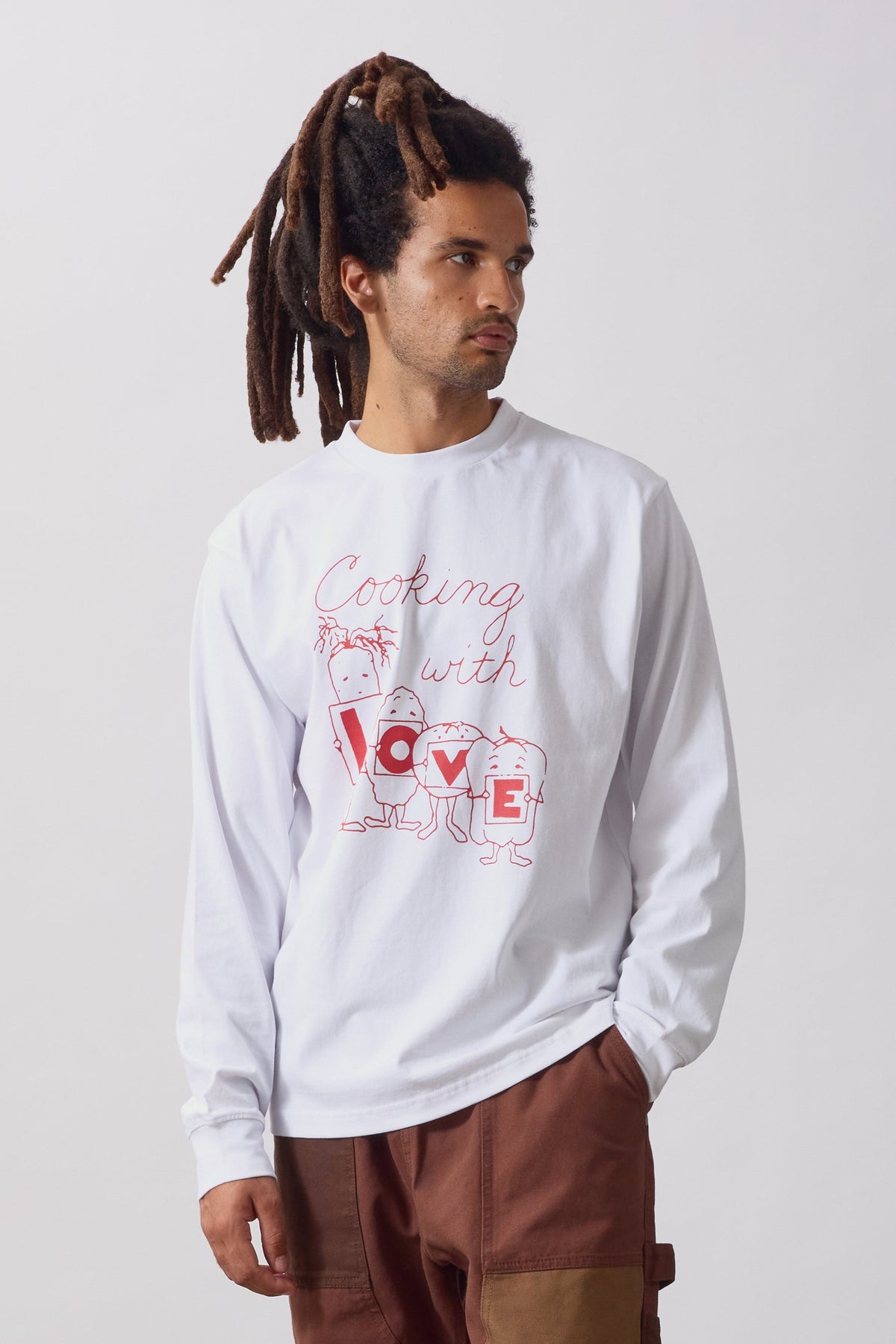 T-shirt Love Uomo White