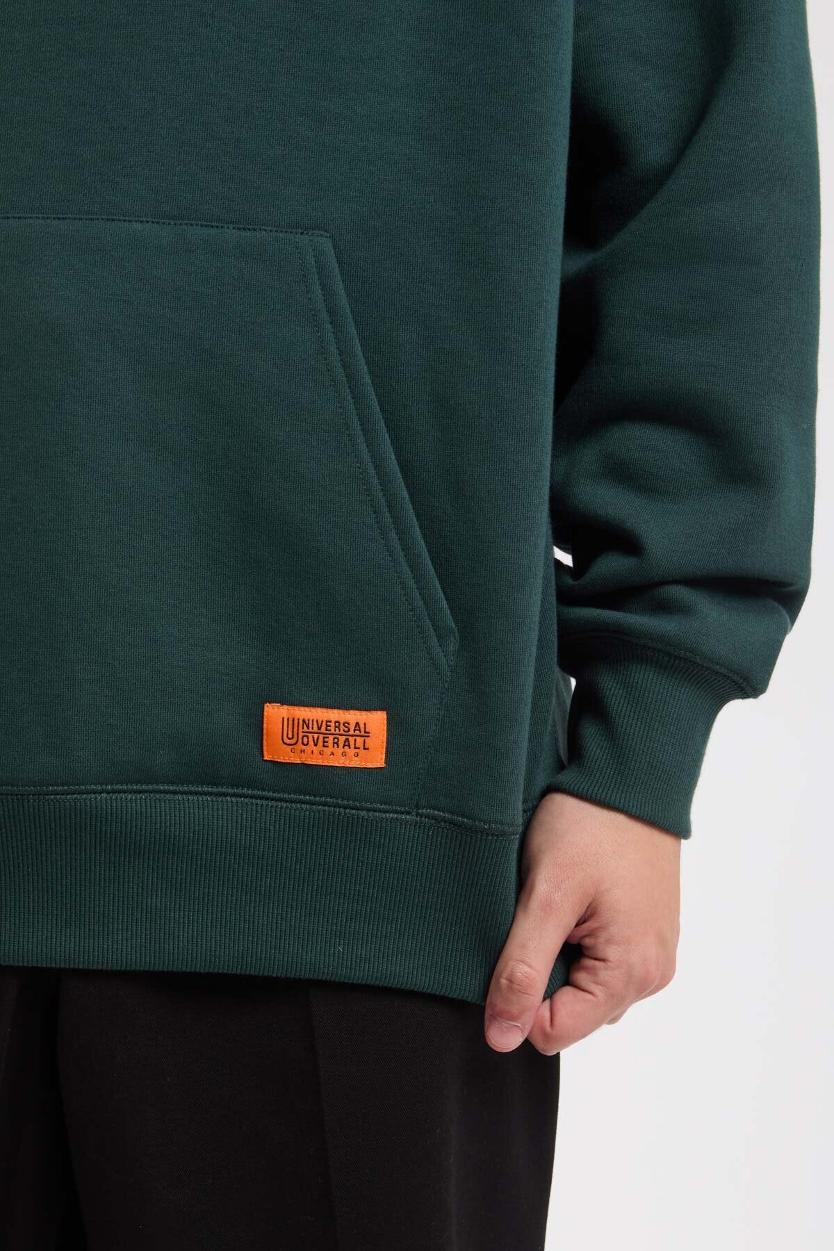 Maglia Sweat Hoodie Uomo Dark Green