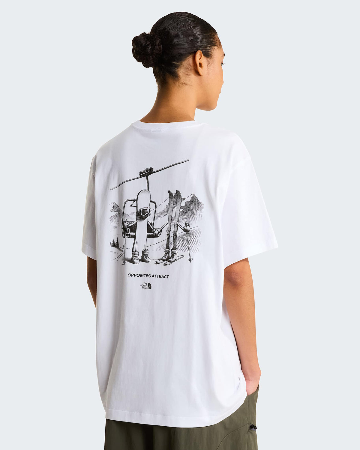 Opposites Attract Relaxed T-shirt White